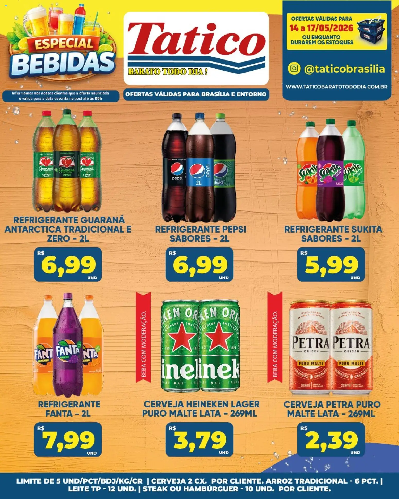 Tatico Folheto - válido de 15.05.2026 | Página: 53 | Produtos: Fanta, Leite, Cerveja Heineken, Hambúrguer