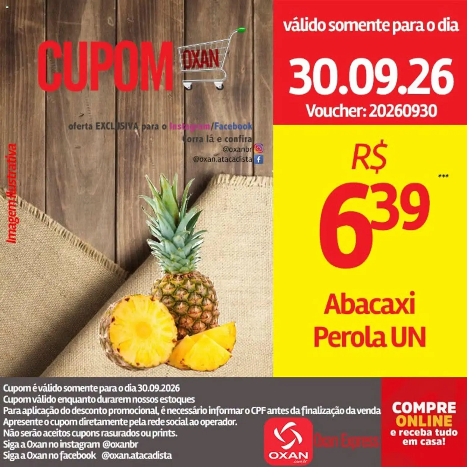Oxan Atacadista Folheto - válido de 30/09/2026 | Página: 16 | Produtos: Abacaxi