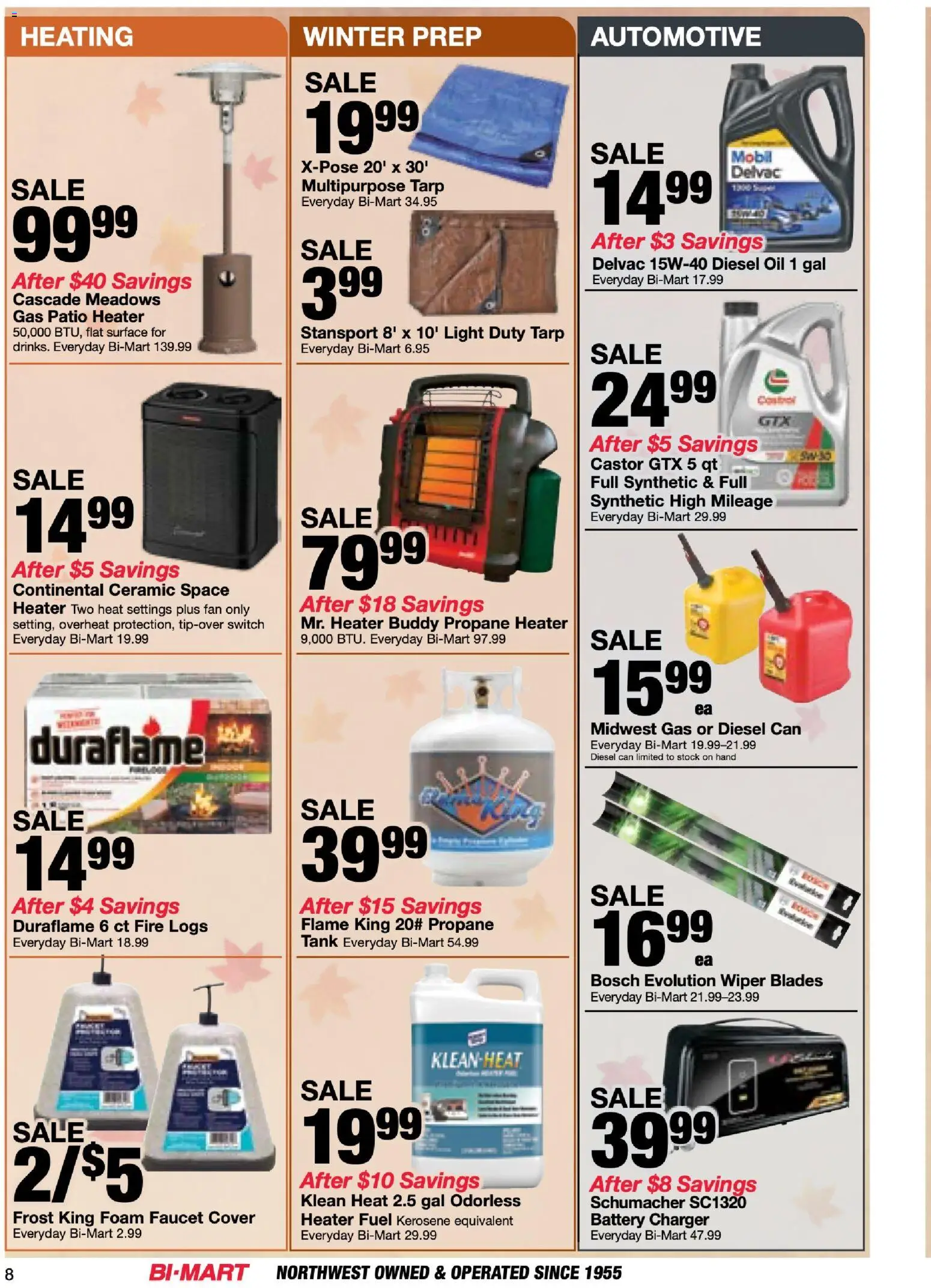 Bi-Mart Memberships Savings Book - valid from 09/15/2026 | Page: 8 | Products: Wiper, Switch, Charger, Foam