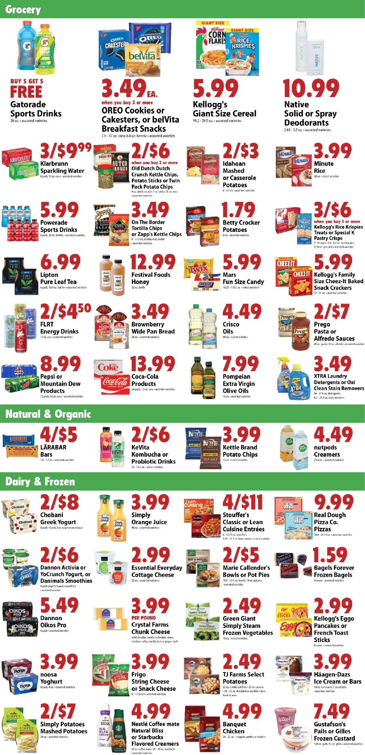 Festival Foods Weekly Ad - valid from 09/23/2026 | Page: 4 | Products: Juice, Oreo, Cottage cheese, Salt