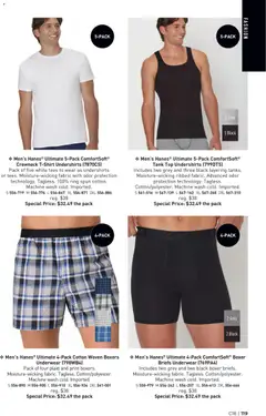 Preview of Avon weekly ads valid from 08/26/2026 | Page: 119 | Products: Boxer briefs, Tank top, Briefs, Boxers