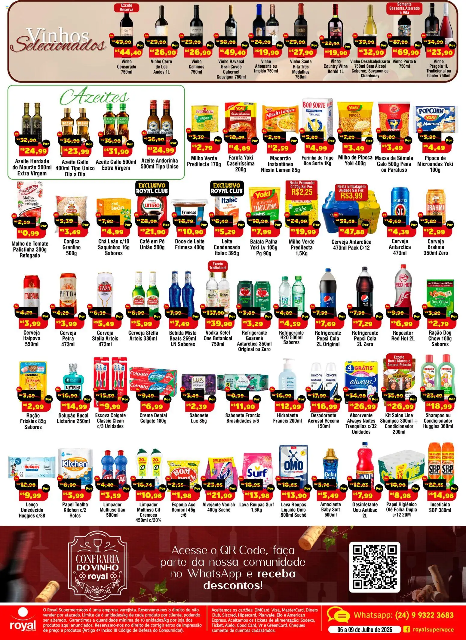 Royal Supermercados Folheto - válido de 06/07/2026 | Página: 2 | Produtos: Coco, Esponja, Vinho, Sabonete