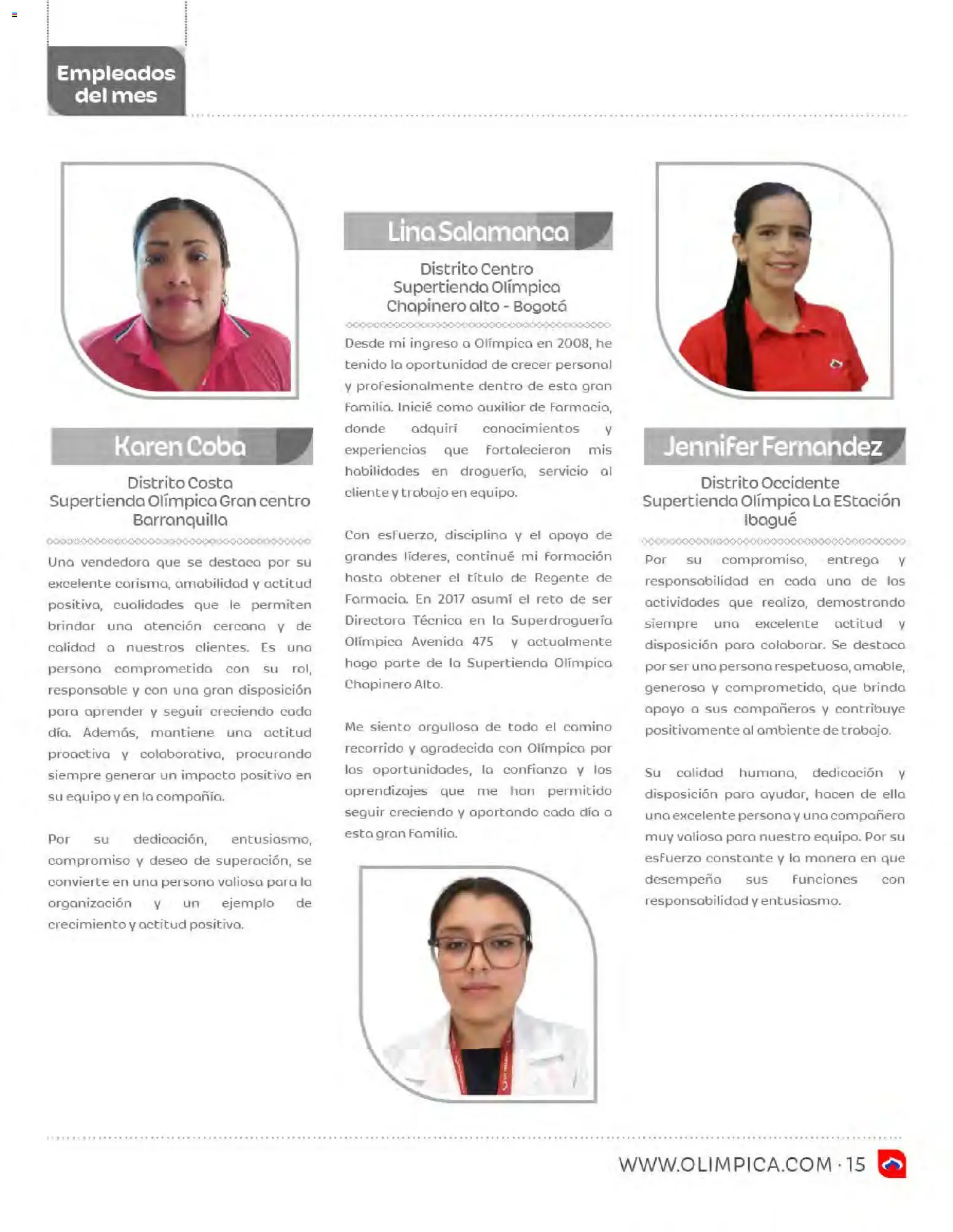 Olímpica revista - valida desde el 01/09/2026 | Página: 15 | Productos: Coba