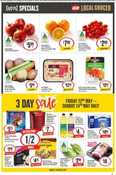 Preview of IGA Local Grocer SA - valid from 20.05.2026 | Page: 4 | Products: Toilet, Pork, Oranges, Vinegar