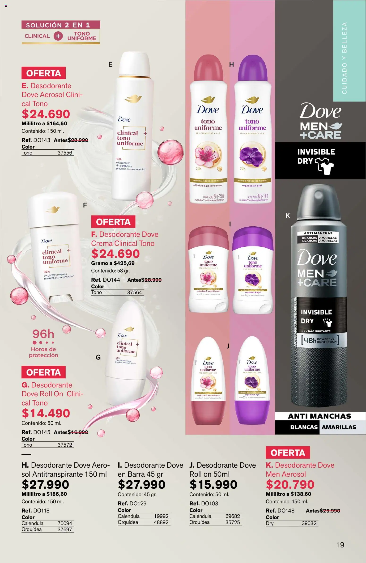 Leonisa revista - valida desde el 15.05.2026 | Página: 19 | Productos: Crema, Desodorante, Antitranspirante, Tintura