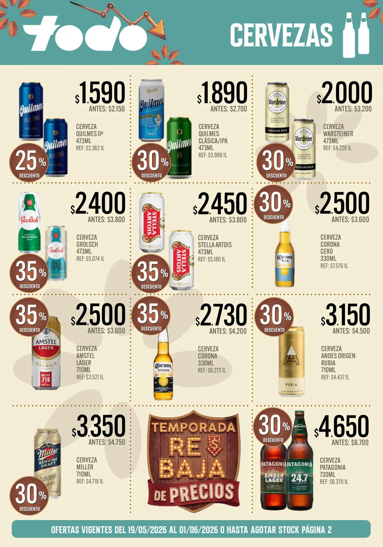 Supermercados TODO - Ofertas │ válido desde el 19.05.2026 | Página: 3 | Productos: Cerveza