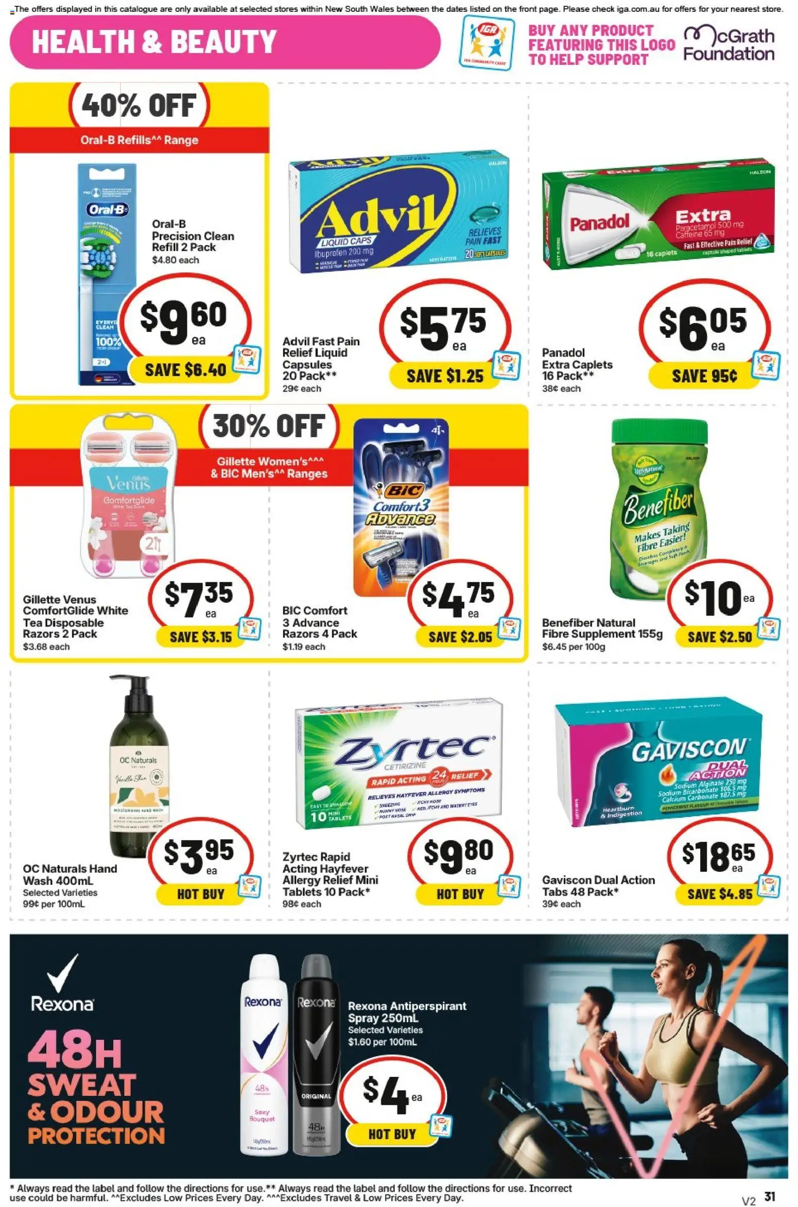 IGA catalogue - valid from 09/09/2026 | Page: 33 | Products: Tea, Tablets, Pain relief, Allergy