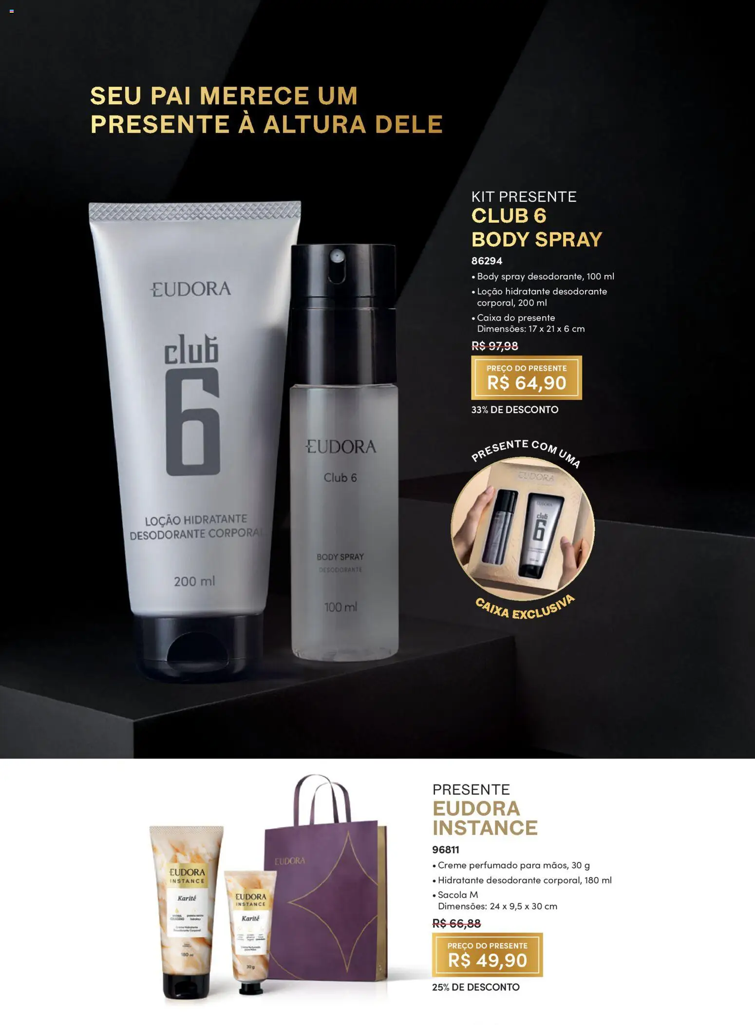 Eudora Folheto - válido de 15/07/2026 | Página: 83 | Produtos: Desodorante, Caixa, Creme, Body
