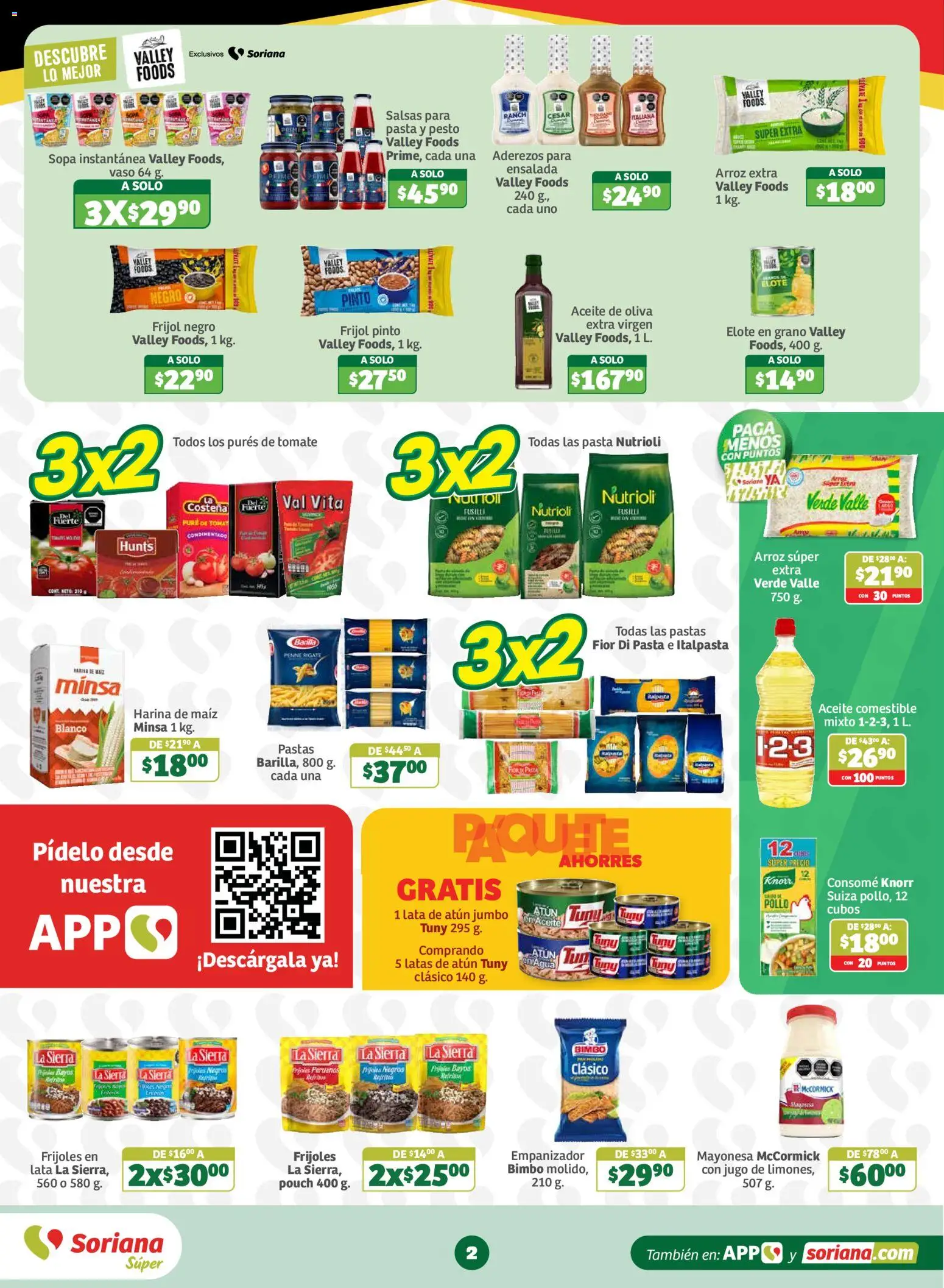 Nuevas ofertas de Soriana válidas en toda la República Mexicana desde el 30/10/2026. ¡Encuentra las mejores ofertas en Soriana Buen Fest Súper! | Página: 2