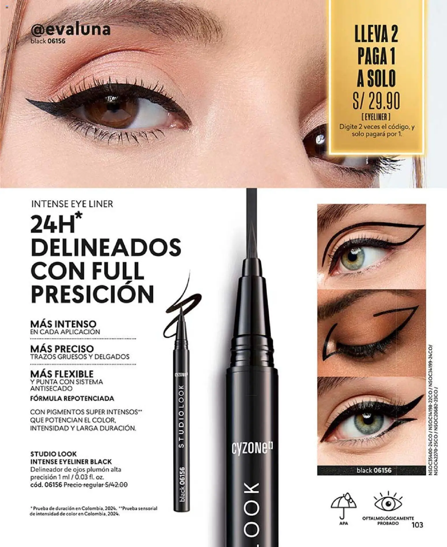 Catálogo CyZone válido desde 04.04.2026 | Página: 115 | Productos: Delineador de ojos, Delineador