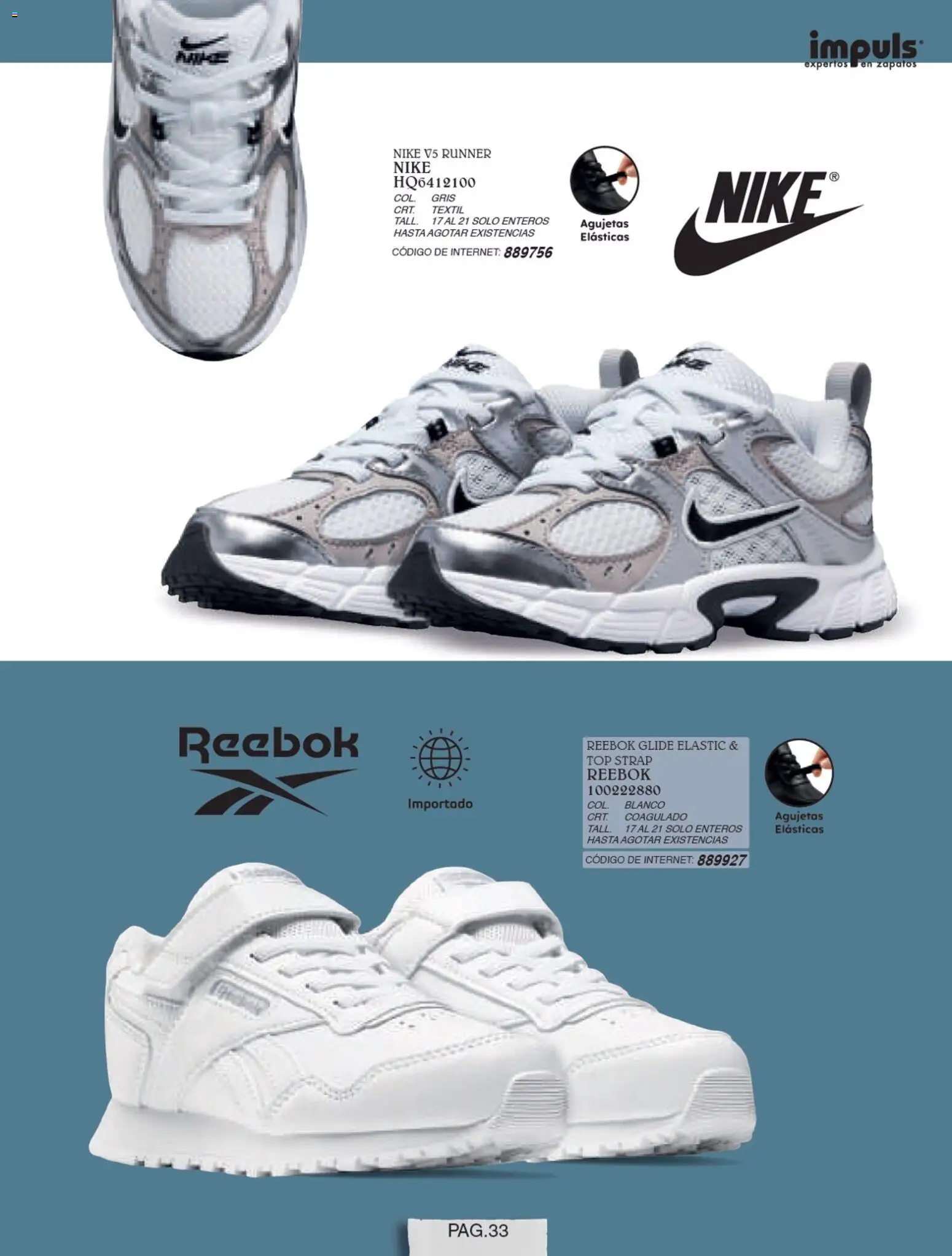 Nuevas ofertas de Impuls válidas en toda la República Mexicana desde el 01/07/2026. ¡Encuentra las mejores ofertas en Impuls catálogo Niña! | Página: 35 | Productos: Zapatos, Top