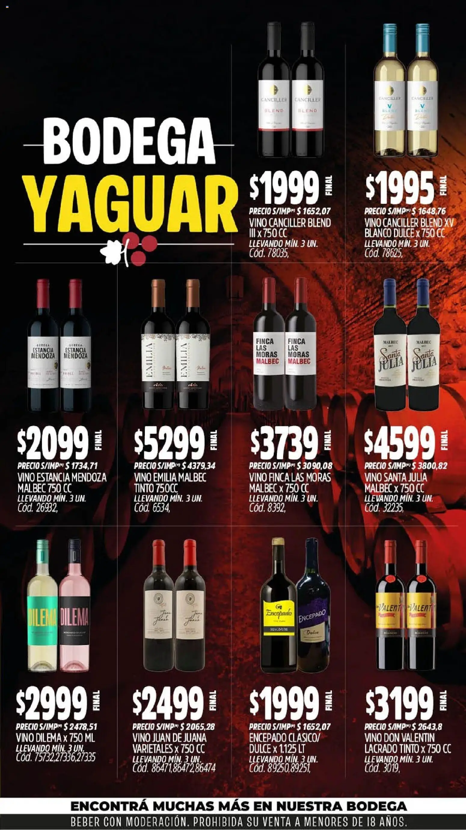 Yaguar - Oferta Semanal Jujuy │ válido desde el 10/08/2026 | Página: 7 | Productos: Magnum, Dulce, Vino