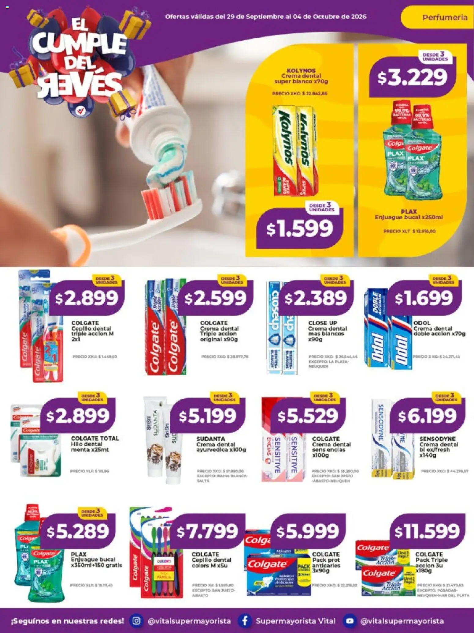 Vital - Ofertas │ válido desde el 29/09/2026 | Página: 5 | Productos: Cepillo, Enjuague bucal, Hilo dental, Crema