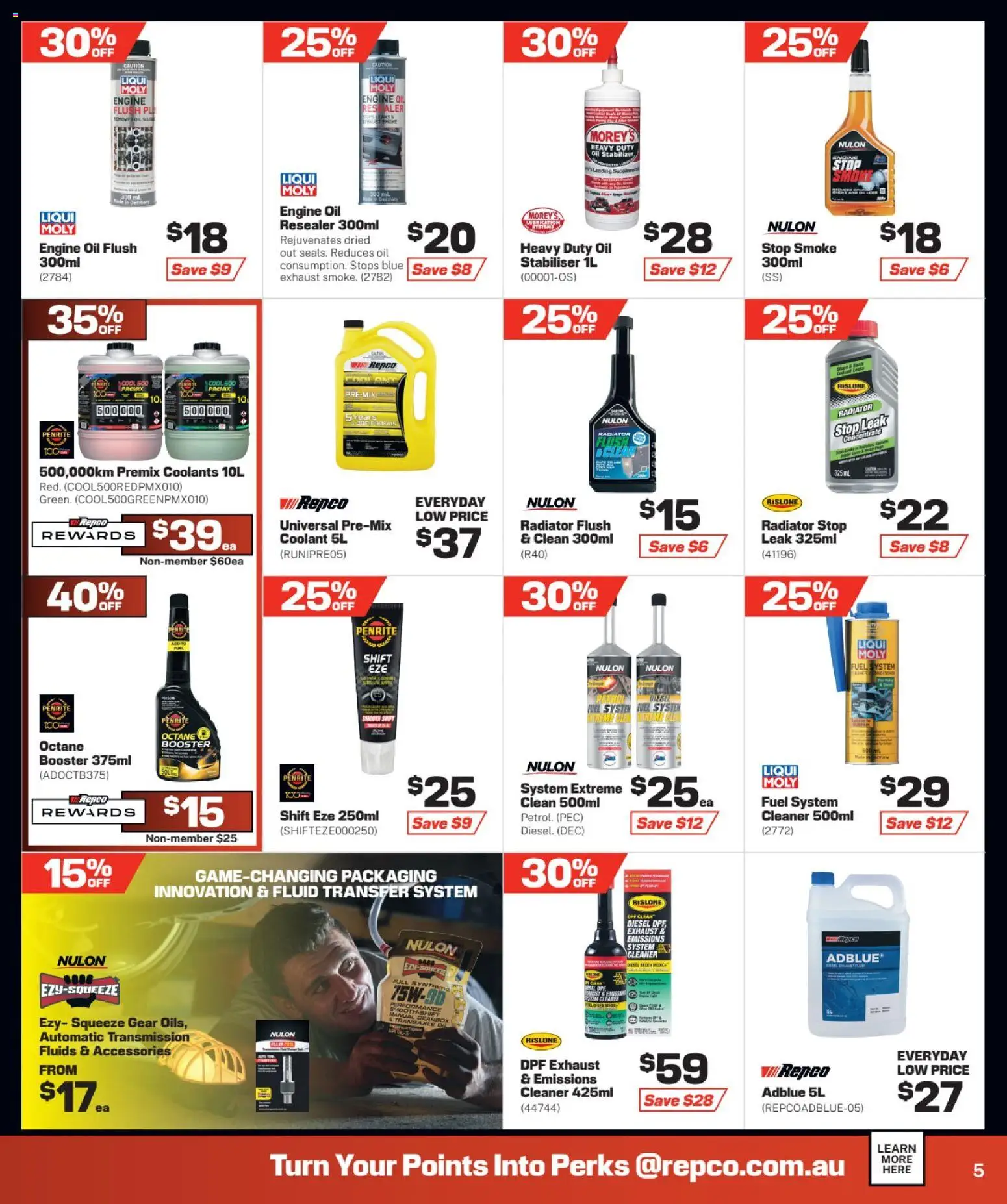 Repco catalogue - valid from 20.05.2026 | Page: 5 | Products: Cleaner, Oil, Accessories, Radiator