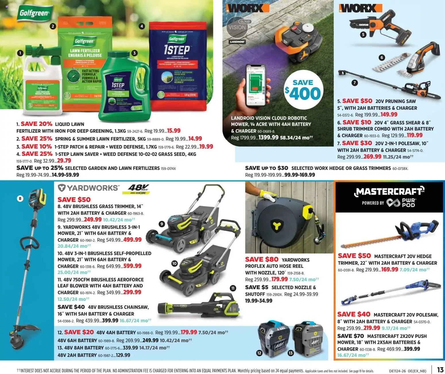 Canadian Tire flyer valid from 11.06.2026 | Page: 13 | Products: Iron, Battery