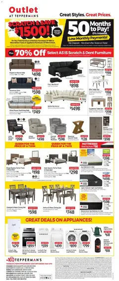 Preview of Tepperman's outlet from shop Tepperman's valid from 08.05.2026