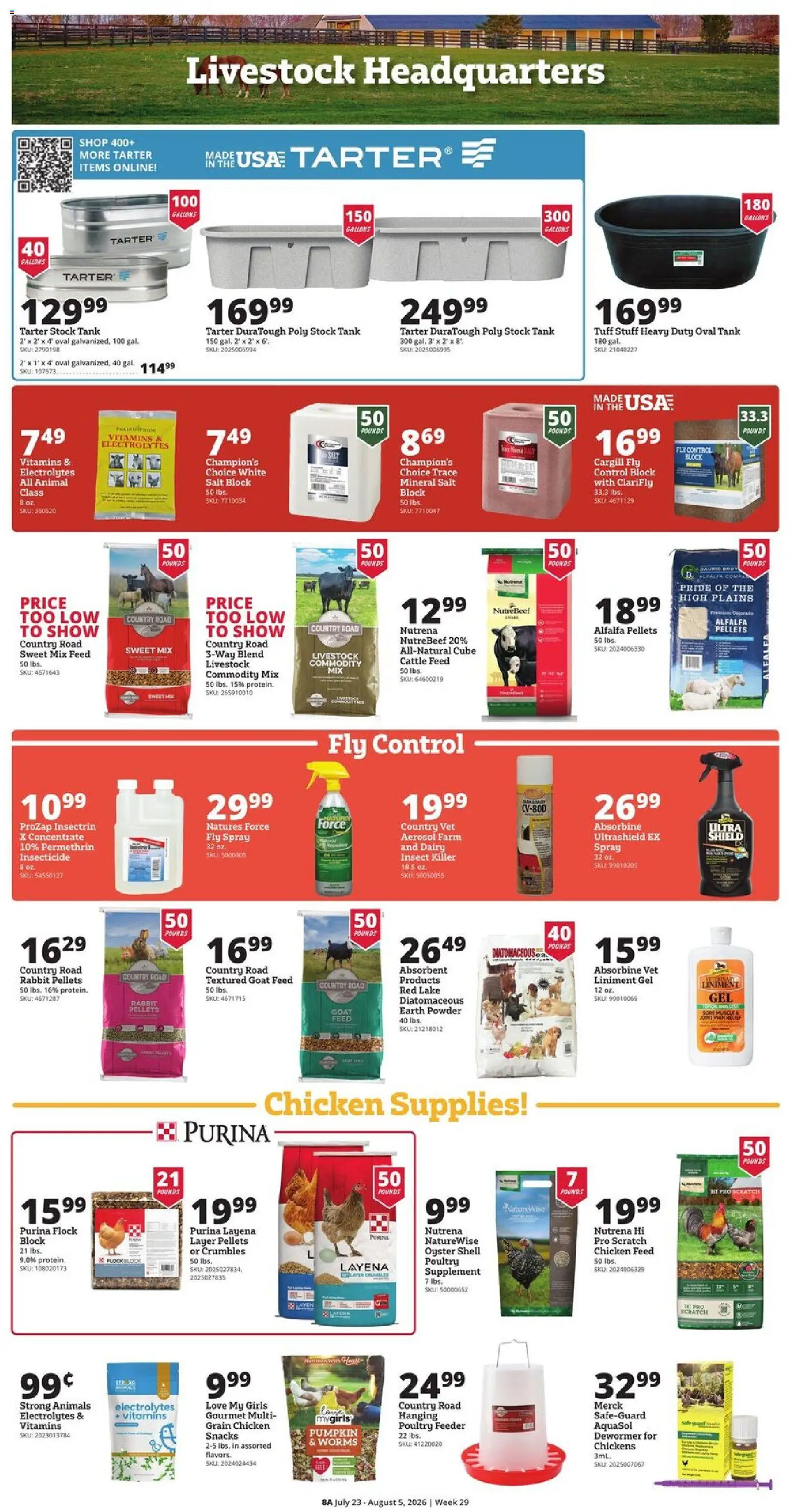 Rural King Weekly Ad - valid from 07/23/2026 | Page: 10 | Products: Powder, Salt, Pumpkin, Poultry