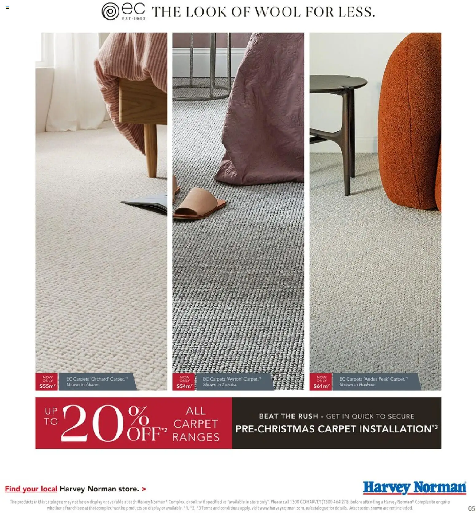 Harvey Norman catalogue - valid from 01/10/2026 | Page: 5 | Products: Carpet, Accessories