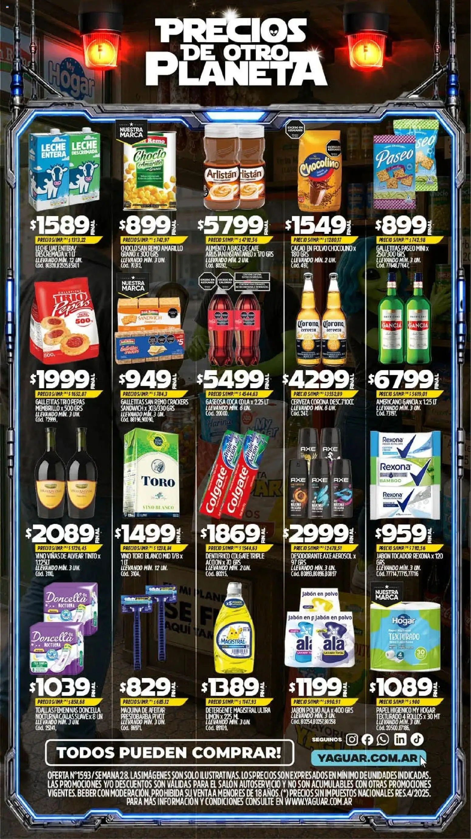 Yaguar - Oferta Semanal Neuquen │ válido desde el 06/07/2026 | Página: 2 | Productos: Jabón, Desodorante, Detergente, Café