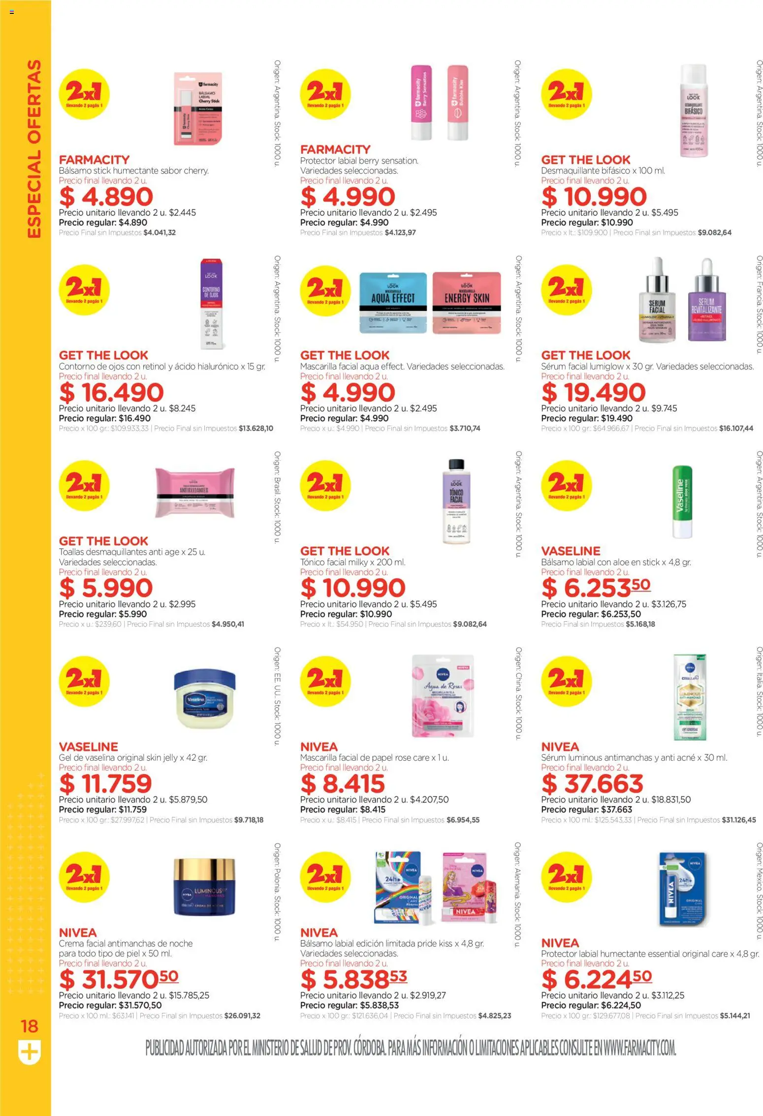 Farmacity catálogo │ válido desde el 02.06.2026 | Página: 18 | Productos: Toallas, Mascarilla, Serum, Bálsamo