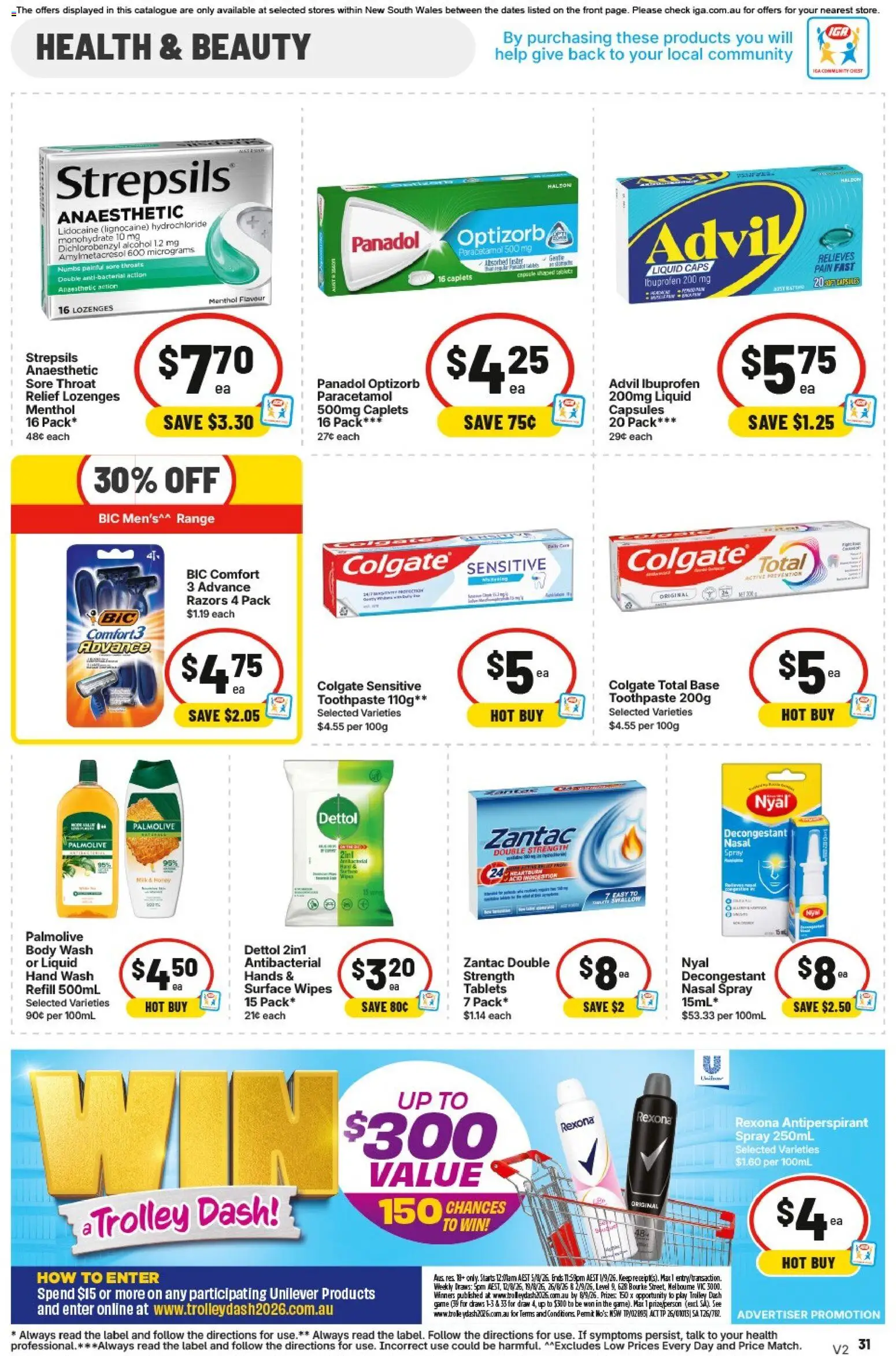 IGA catalogue - valid from 12/08/2026 | Page: 32 | Products: Honey, Tablet, Nasal spray, Tablets