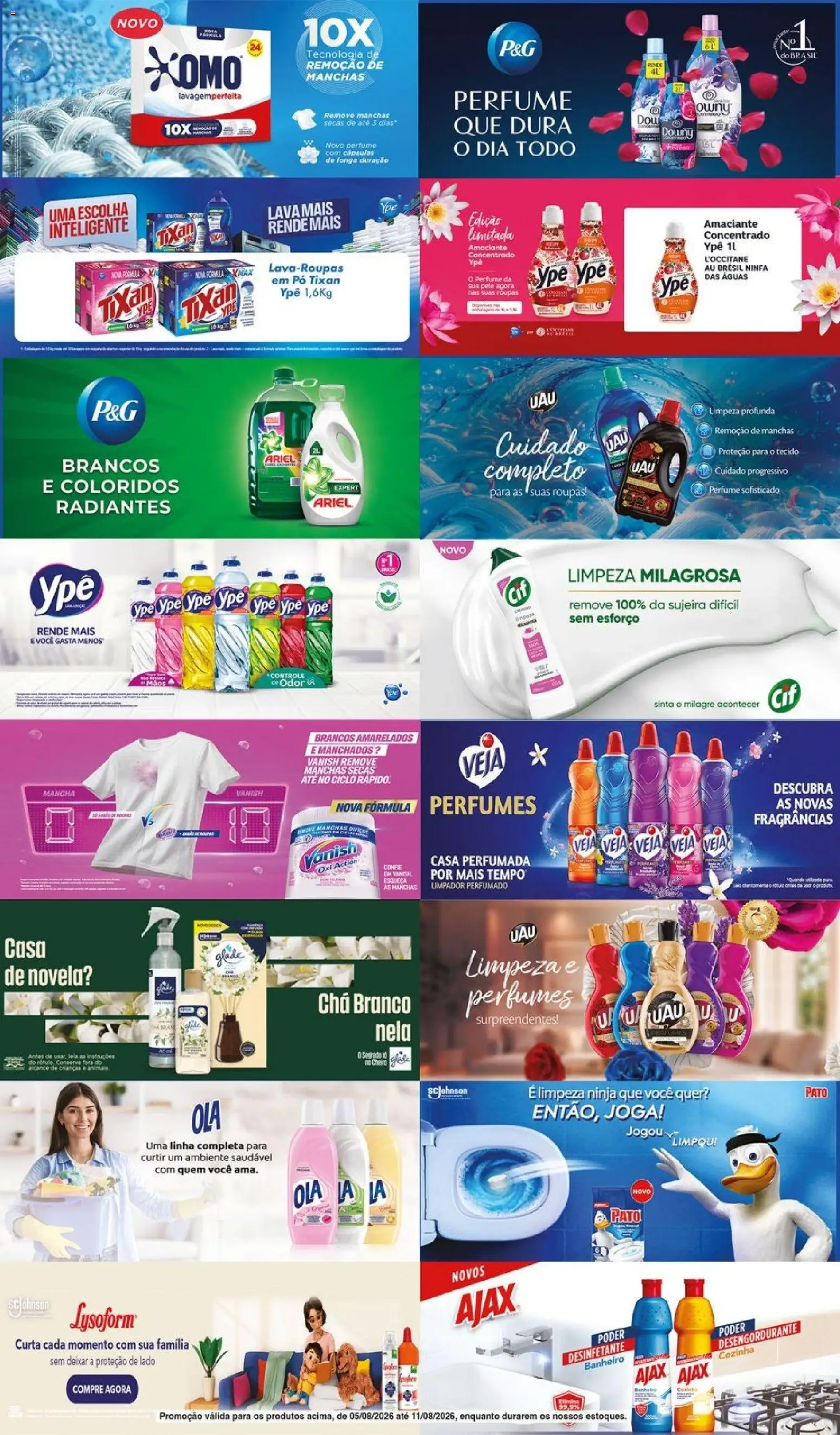 Supermercados Guanabara Folheto - válido de 05/08/2026 | Página: 2 | Produtos: Ariel, Roupas, Vanish, Desinfetante
