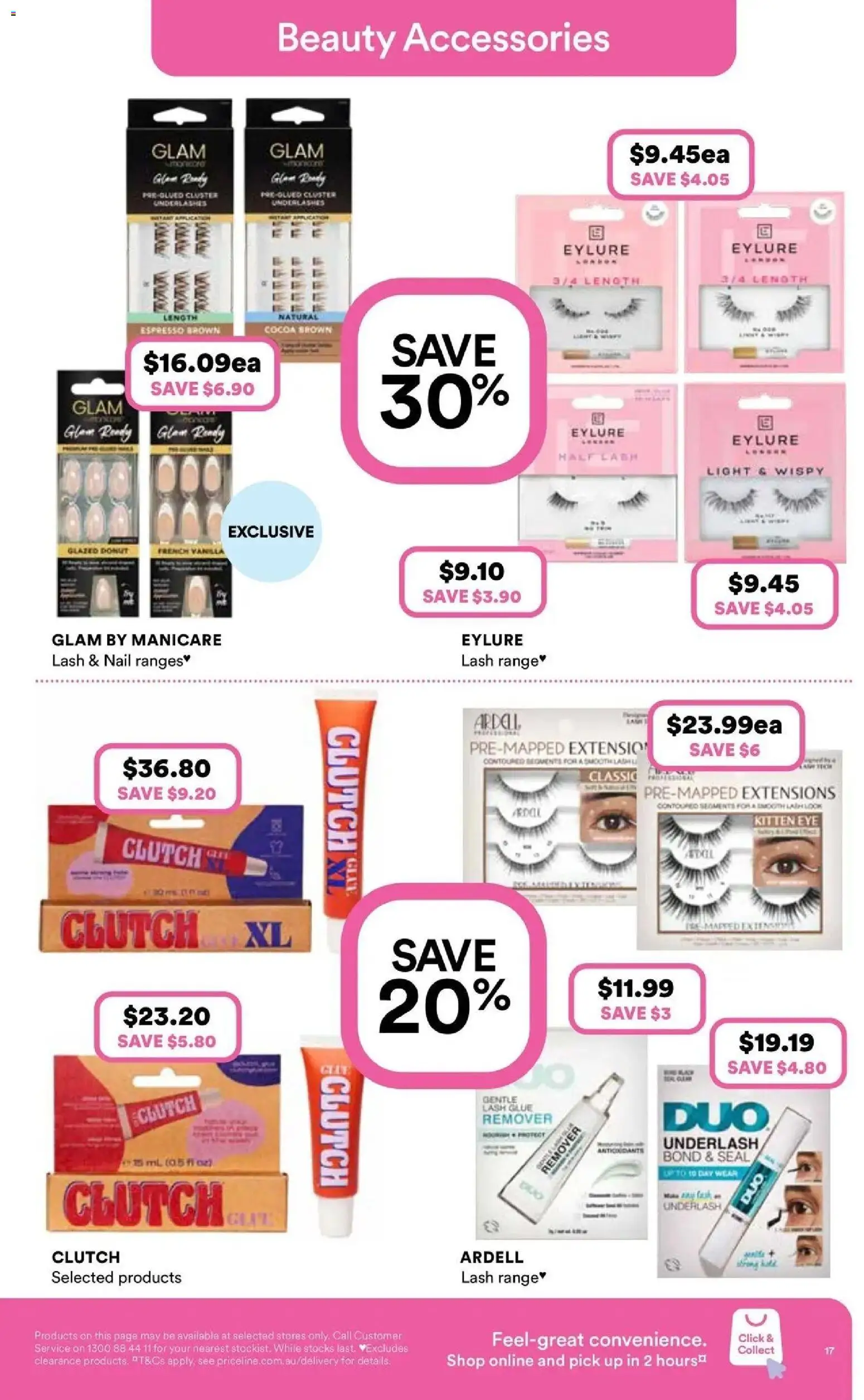 Priceline Pharmacy catalogue Stepney - 10/09/2026 > weekly / monthly specials | Page: 17 | Products: Clutch, Accessories, Glue, Donut