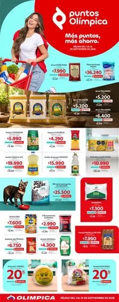 Olímpica catálogo Más puntos -  Vista previa de la revista de la tienda Olímpica valido desde el 01/09/2026