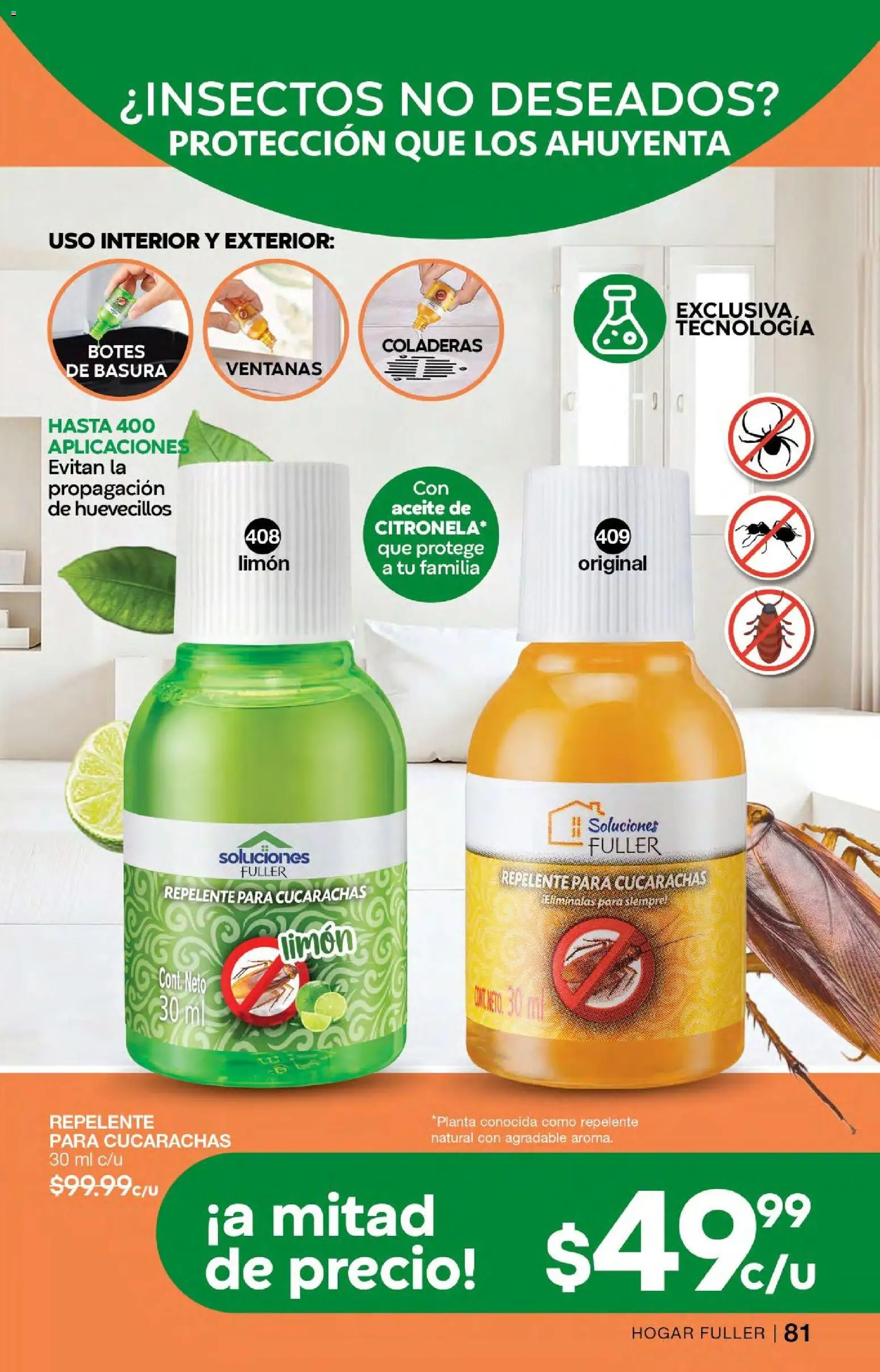 Nuevas ofertas de Fuller válidas en toda la República Mexicana desde el 24.06.2026. ¡Encuentra las mejores ofertas en Fuller campaña 6 2026! | Página: 62 | Productos: Limón, Aceite, Planta, Repelente
