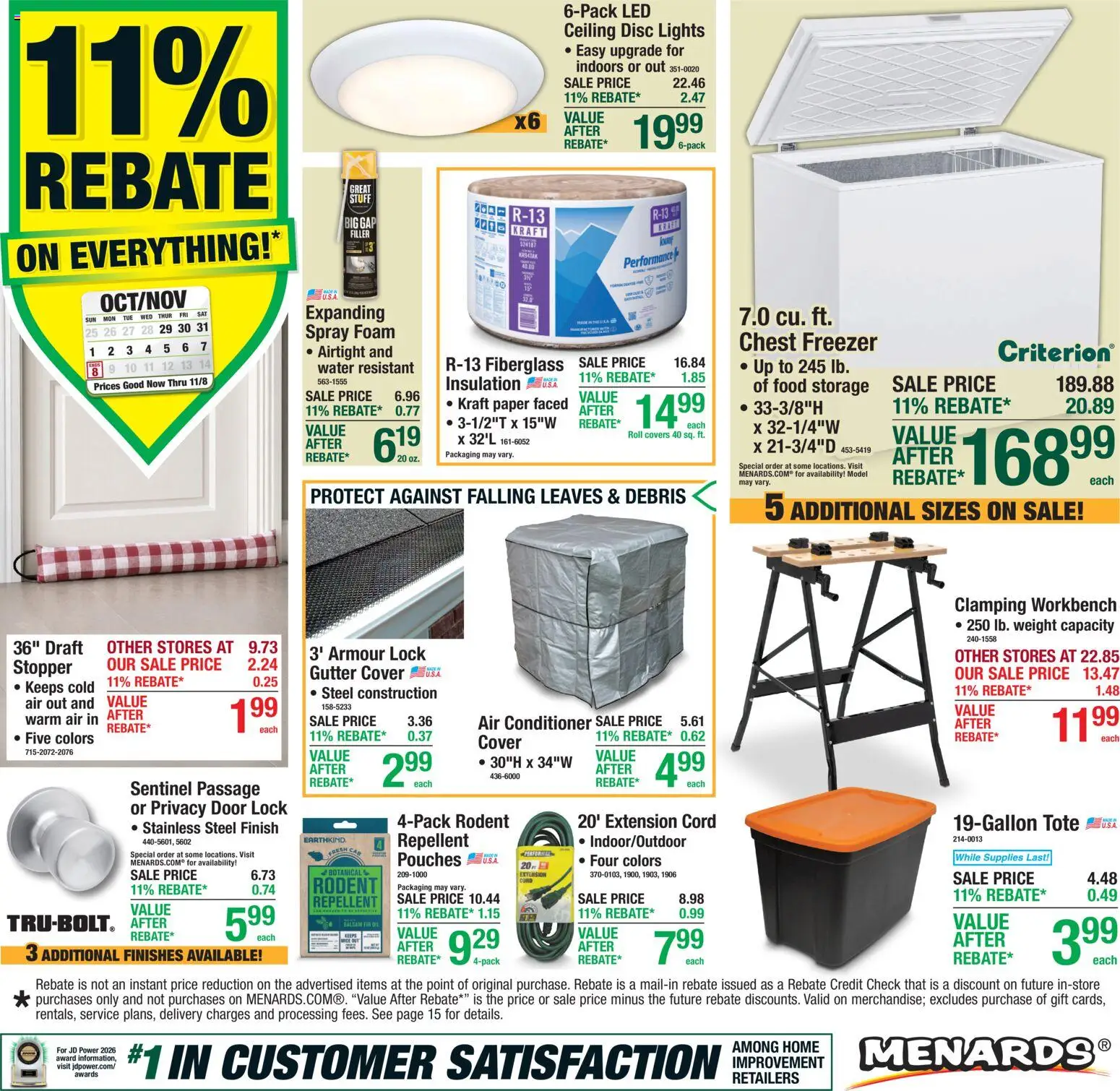 Menards Weekly Ad - valid from 10/29/2026 | Page: 1