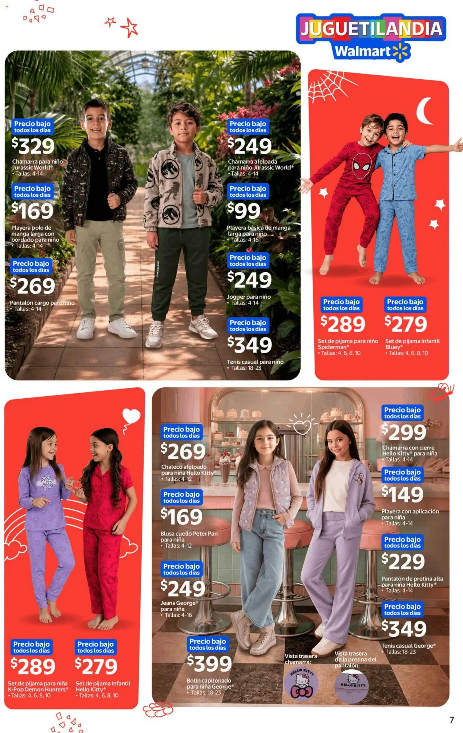 Nuevas ofertas de Walmart válidas en toda la República Mexicana desde el 28/09/2026. ¡Encuentra las mejores ofertas en Walmart folleto Juguetilandia! | Página: 8 | Productos: Blusa, Chamarra, Manga, Playera