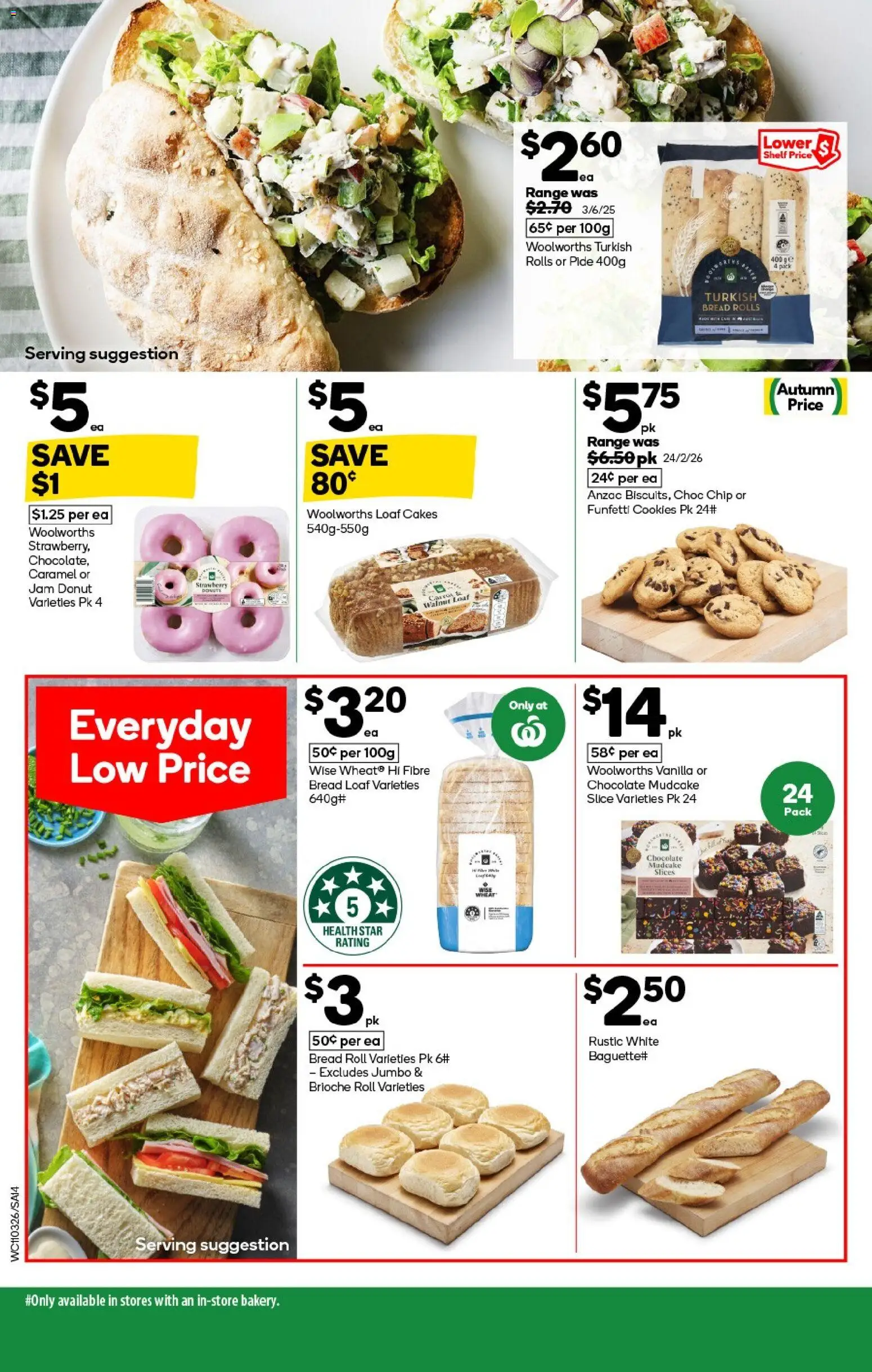 Woolworths catalogue - valid from 11.03.2026 | Page: 14 | Products: Shelf, Bread, Chocolate