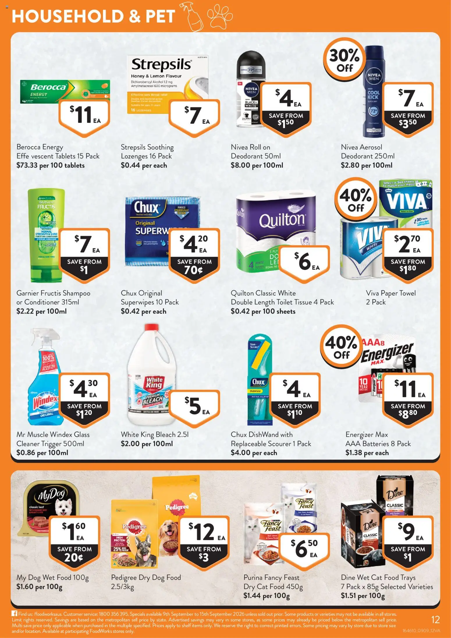 Foodworks catalogue - valid from 09/09/2026 | Page: 12 | Products: Food, Protein, Honey, Tablets