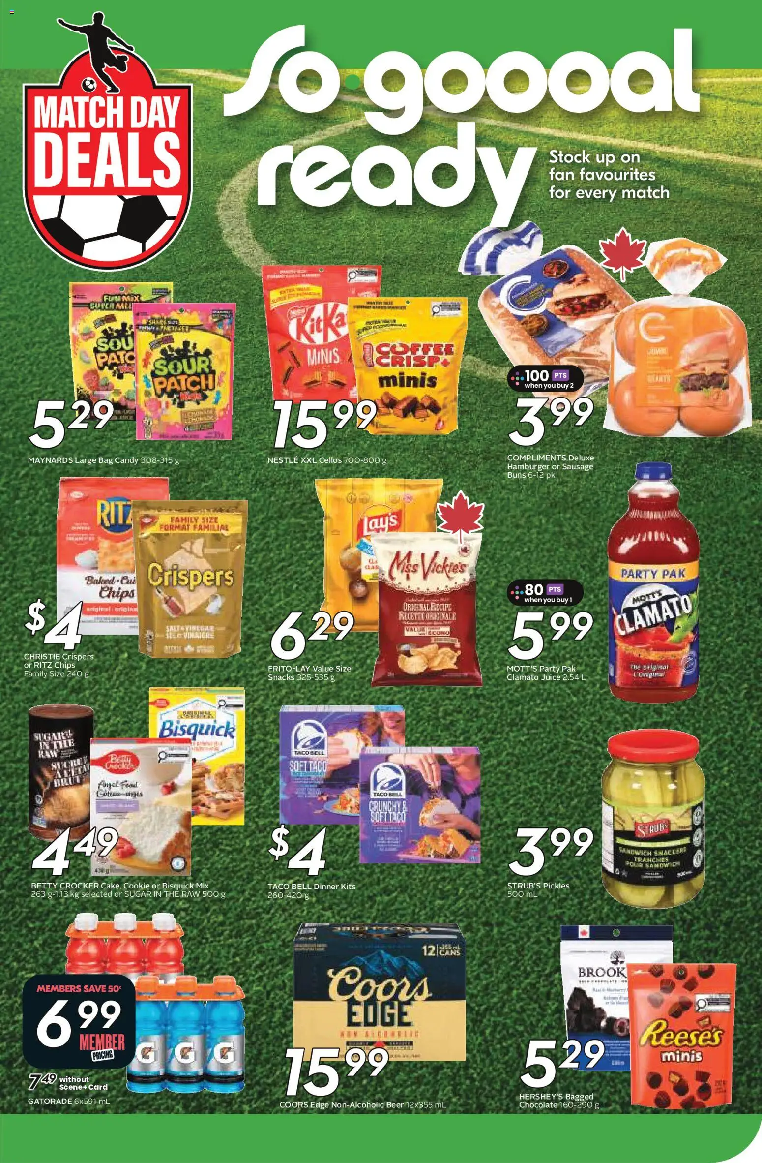 Sobeys flyer valid from 04.06.2026 | Page: 20 | Products: Chips, Bag, Fan, Chocolate