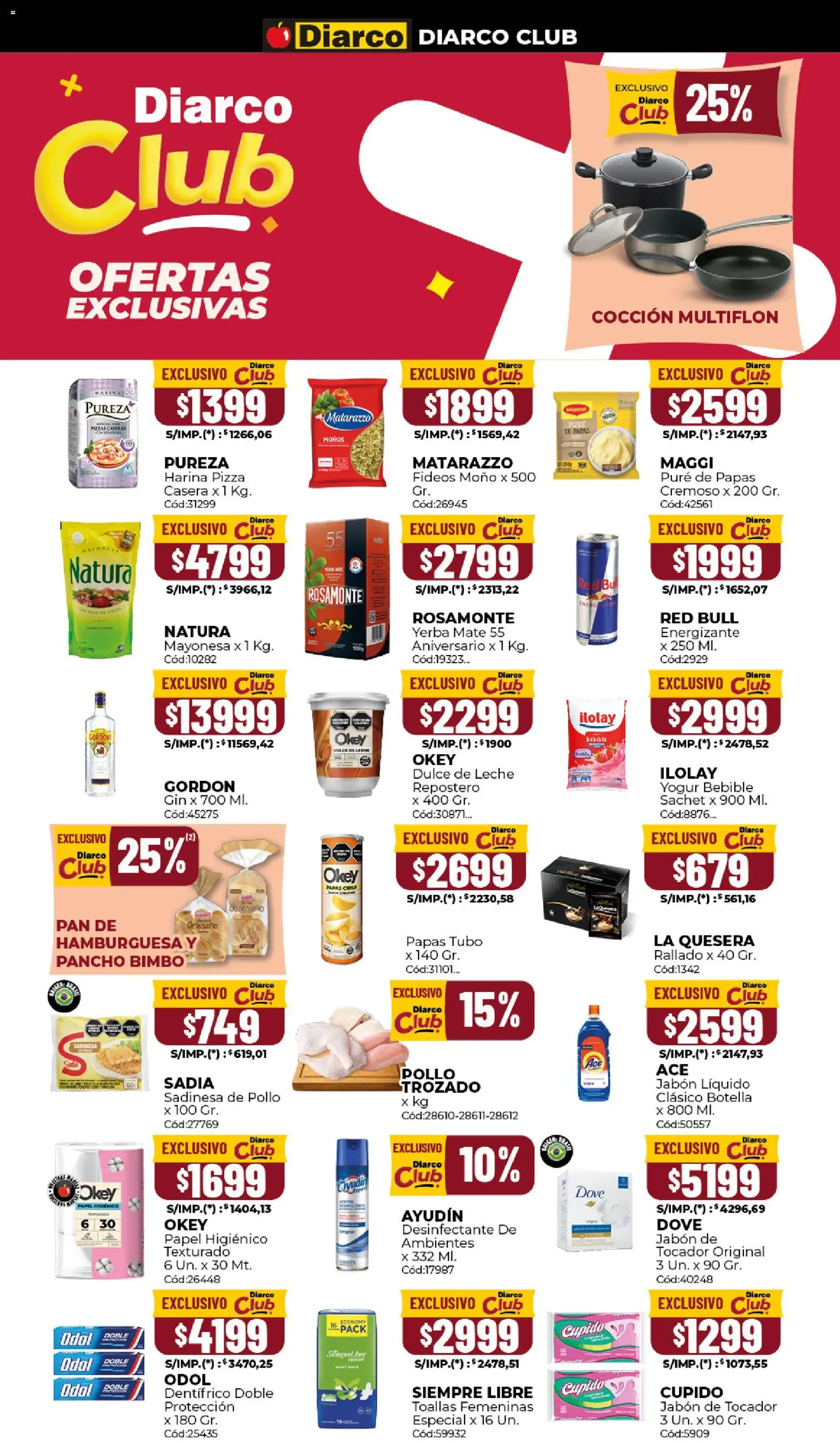 Diarco - Ofertas Gba │ válido desde el 06/07/2026 | Página: 9 | Productos: Mate, Jabón, Yogur, Pan
