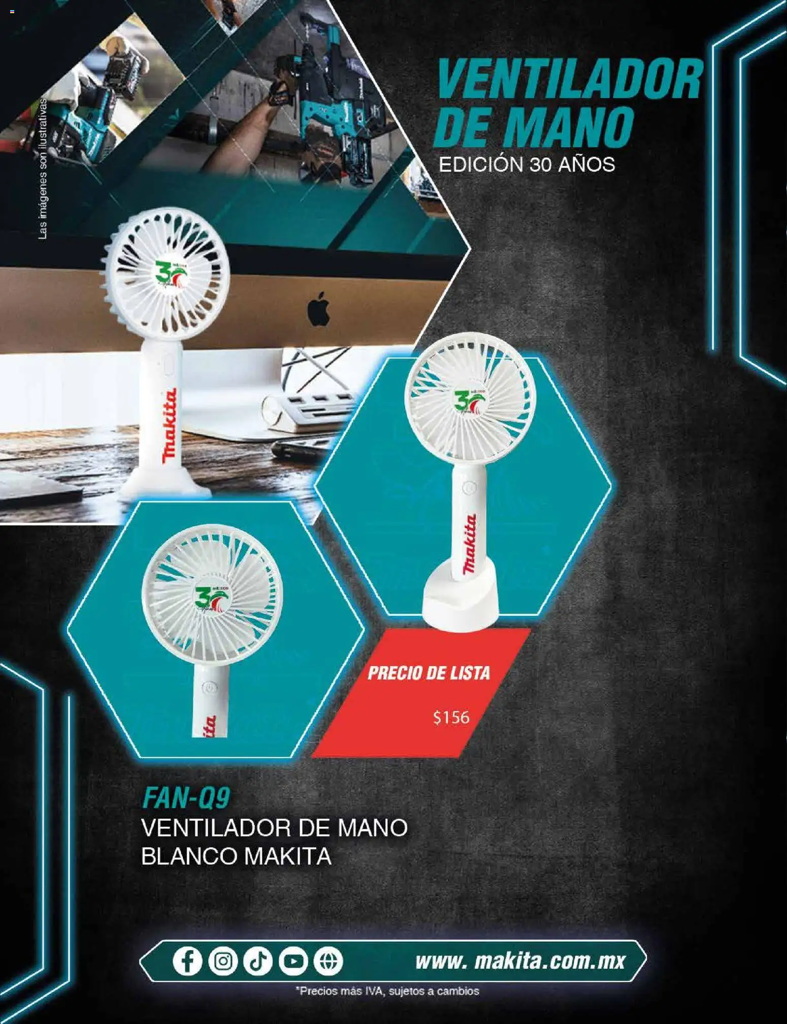 Nuevas ofertas de Makita válidas en toda la República Mexicana desde el 18/02/2026. ¡Encuentra las mejores ofertas en Makita catálogo Publicidad! | Página: 10 | Productos: Ventilador