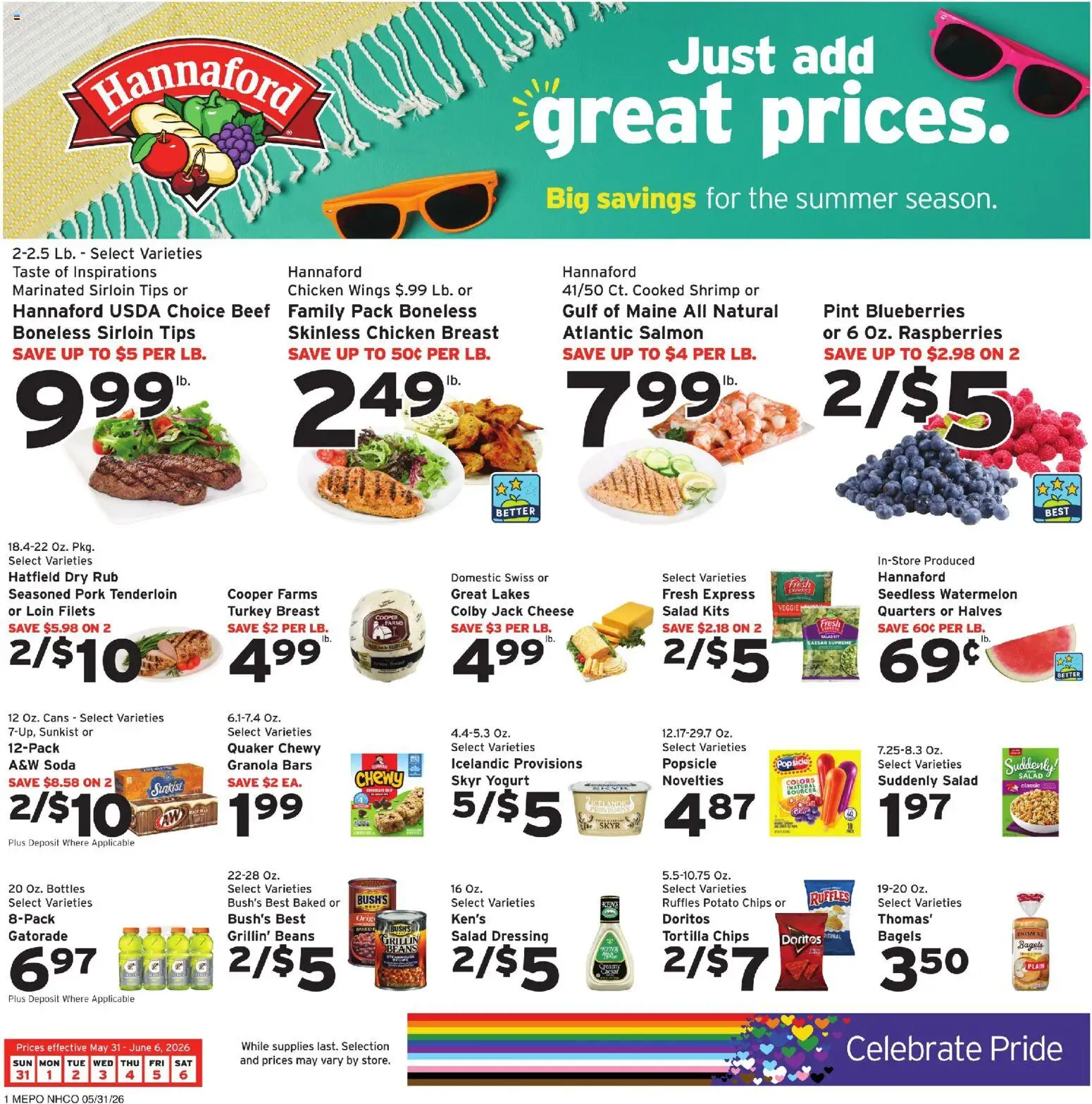 Hannaford Weekly Ad - valid from 31.05.2026 | Page: 1