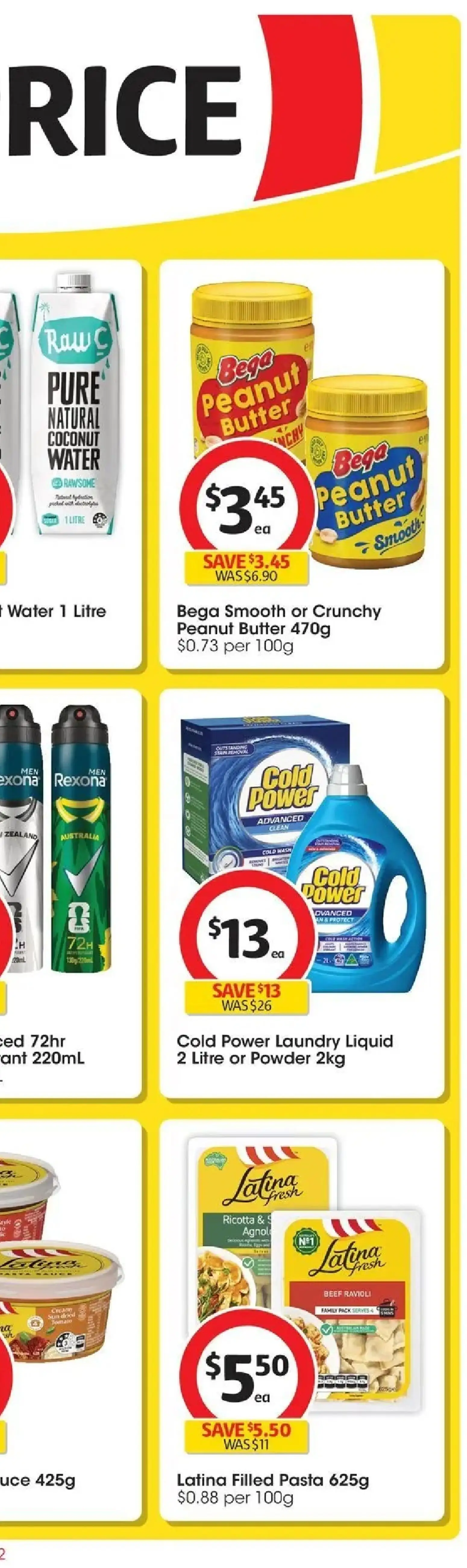 Coles catalogue - valid from 17.06.2026 | Page: 3 | Products: Powder, Pasta, Water, Laundry