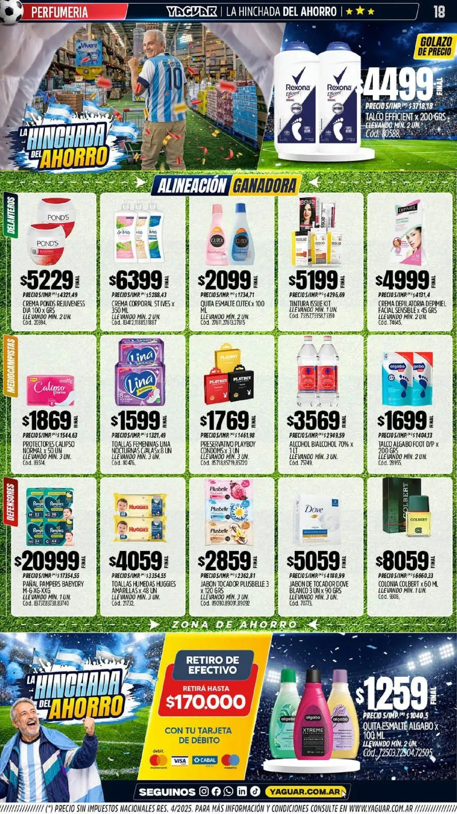 Yaguar - Oferta Semanal San Juan │ válido desde el 15.06.2026 | Página: 18 | Productos: Toallas, Jabón, Crema depilatoria, Crema