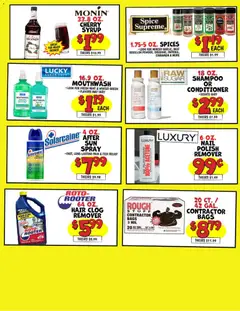 Preview of Ollie's weekly ads valid from 14.05.2026 | Page: 3 | Products: Nail, Shampoo, Mouthwash, Beef