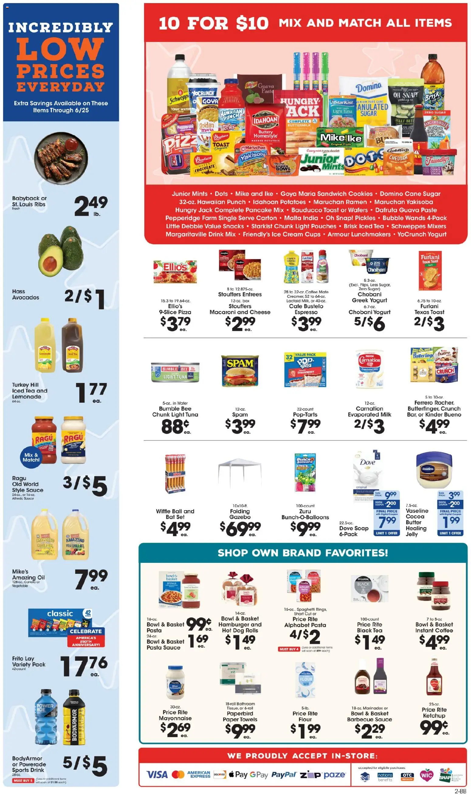 Price Rite Weekly Ad - valid from 04.06.2026 | Page: 2 | Products: Milk, Butter, Mayonnaise, Sugar