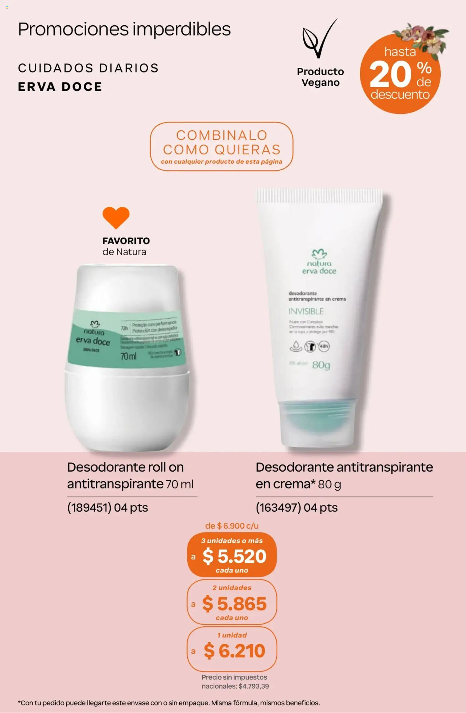 Catálogo Natura Ciclo 13 │ válido desde el 02/09/2026 | Página: 79 | Productos: Diarios, Desodorante, Cava, Crema
