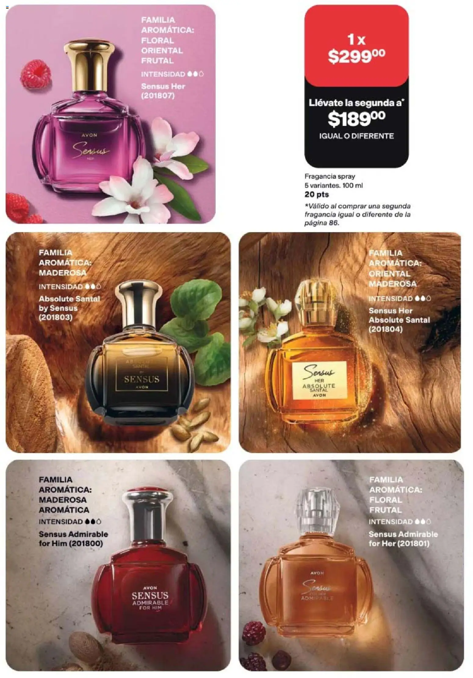 Nuevas ofertas de AVON válidas en toda la República Mexicana desde el 20/08/2026. ¡Encuentra las mejores ofertas en AVON campaña 12 2026! | Página: 83 | Productos: Fragancia