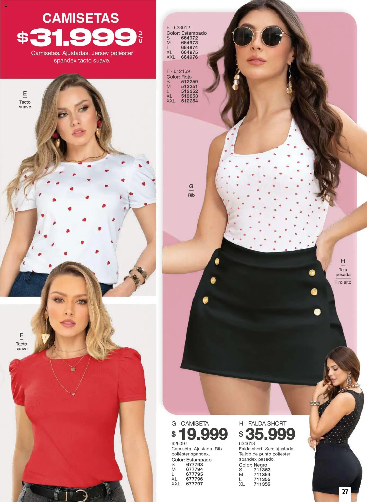 Carmel revista - valida desde el 11/08/2026 | Página: 27 | Productos: Falda, Short, Camiseta