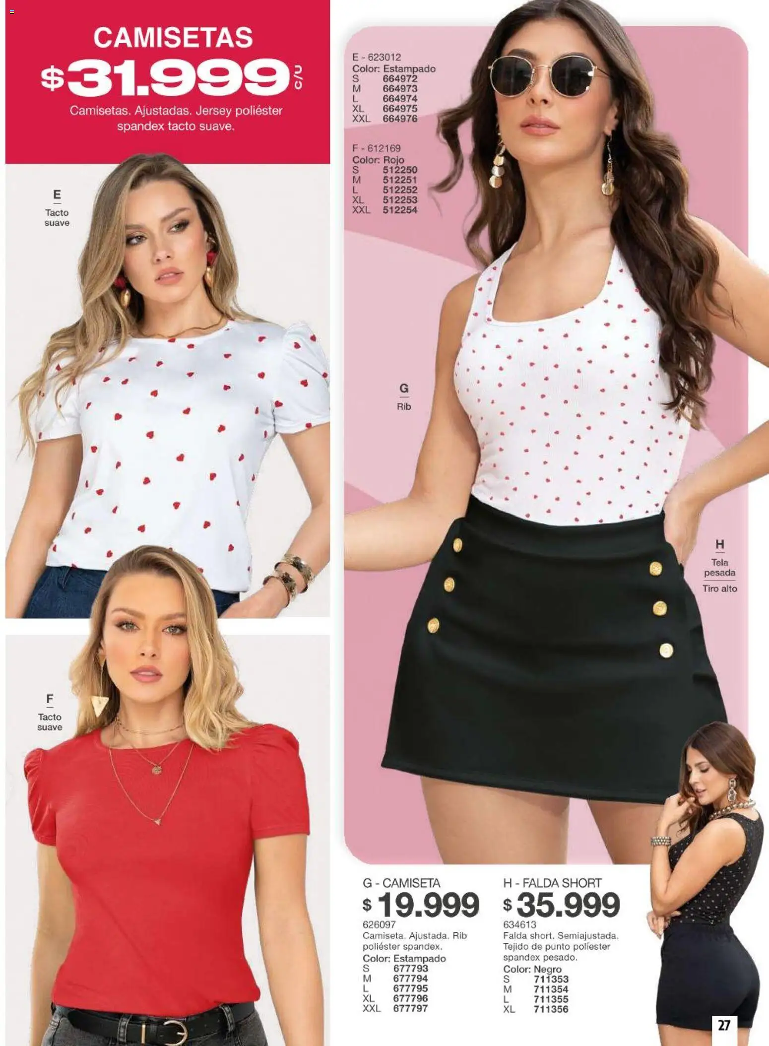 Carmel revista - valida desde el 11/08/2026 | Página: 27 | Productos: Falda, Short, Camiseta