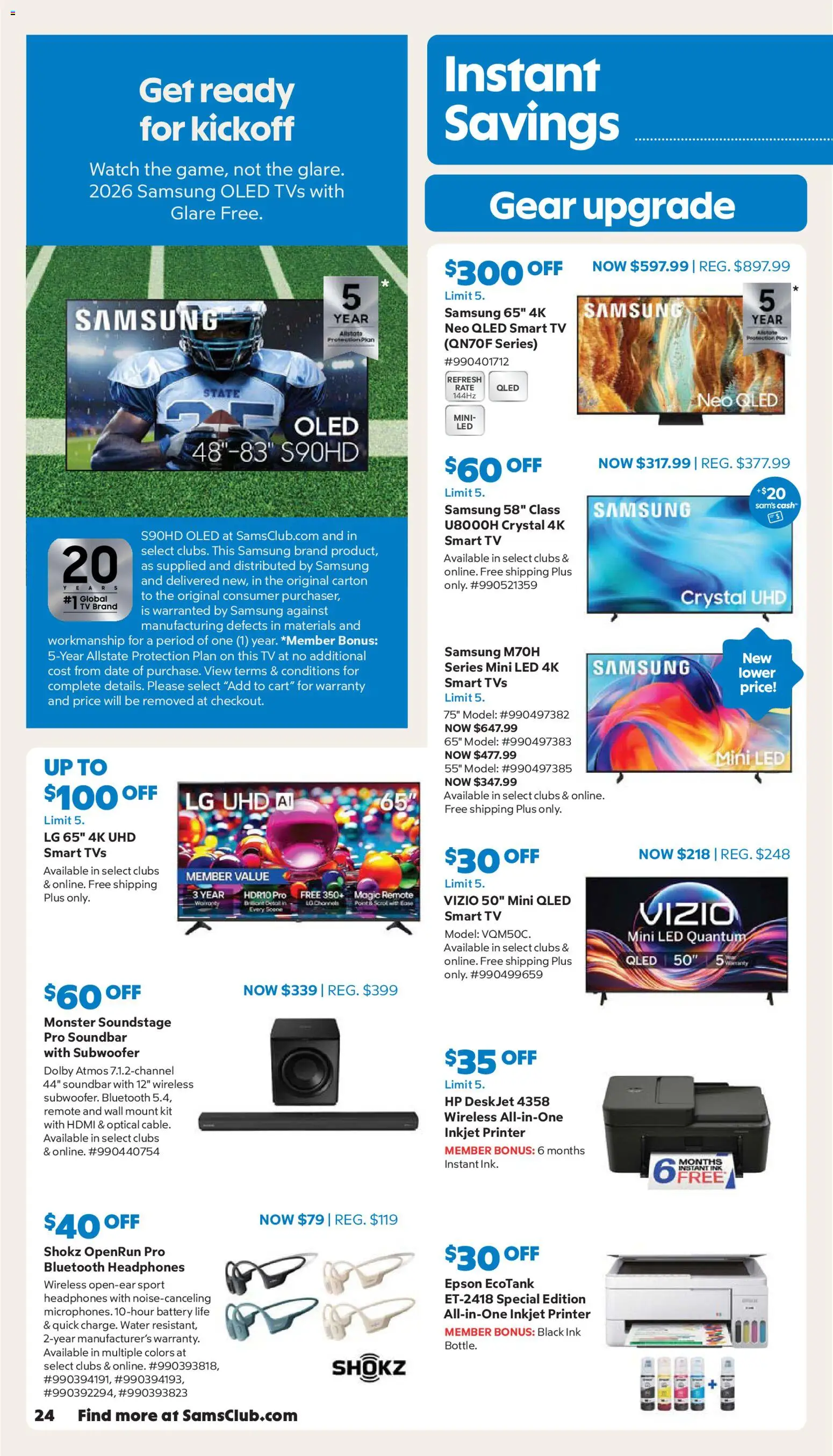 Sam's Club Instant Savings Book July 2026 - valid from 07/22/2026 | Page: 24
