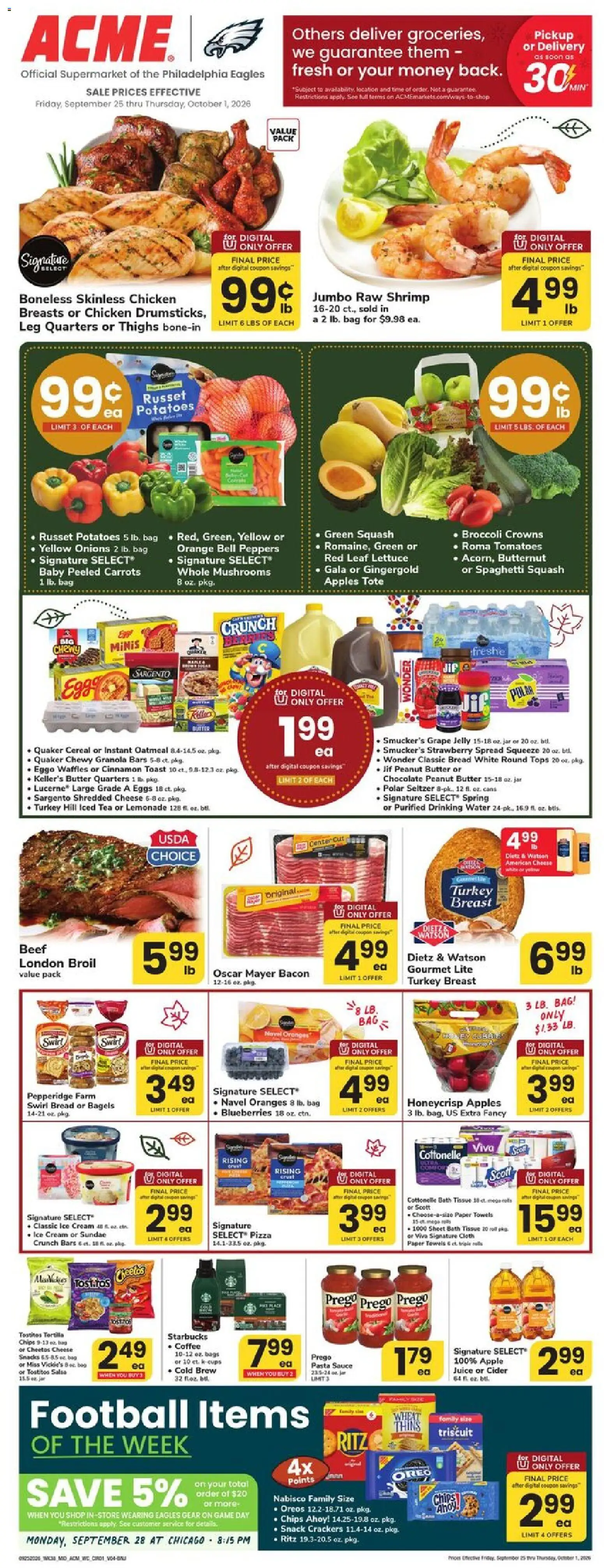 Acme Weekly Ad - valid from 09/25/2026 | Page: 1