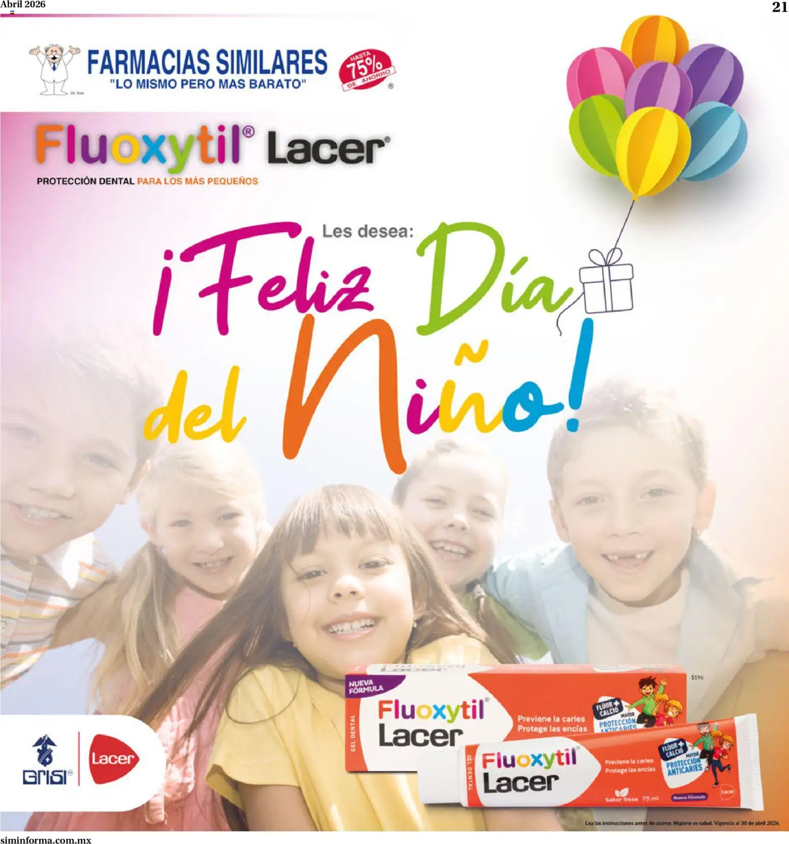 Nuevas ofertas de Farmacias Similares válidas en toda la República Mexicana desde el 01.04.2026. ¡Encuentra las mejores ofertas en Farmacias Similares catálogo! | Página: 21 | Productos: Fresa