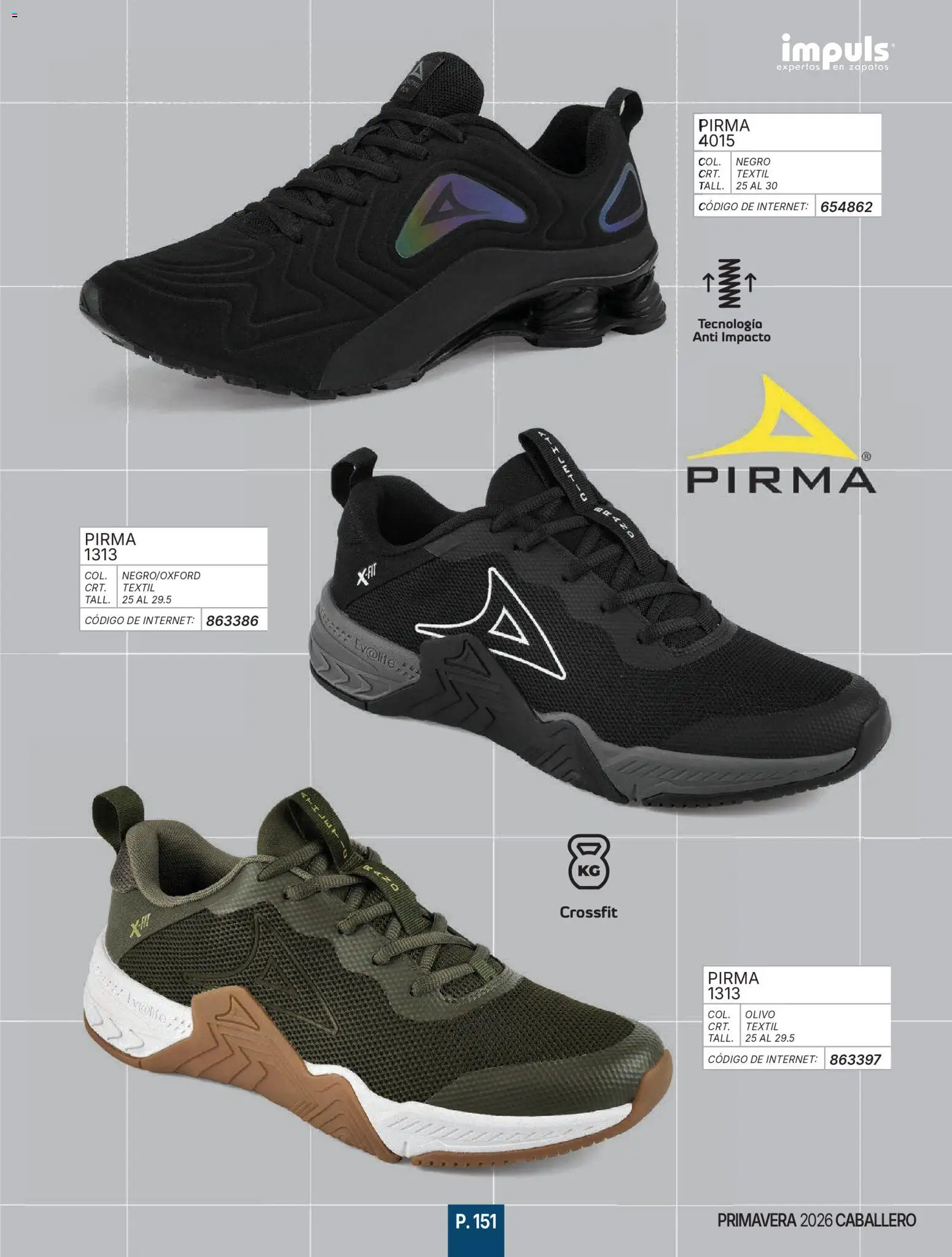 Nuevas ofertas de Impuls válidas en toda la República Mexicana desde el 01.01.2026. ¡Encuentra las mejores ofertas en Impuls catálogo Caballero! | Página: 153 | Productos: Zapatos