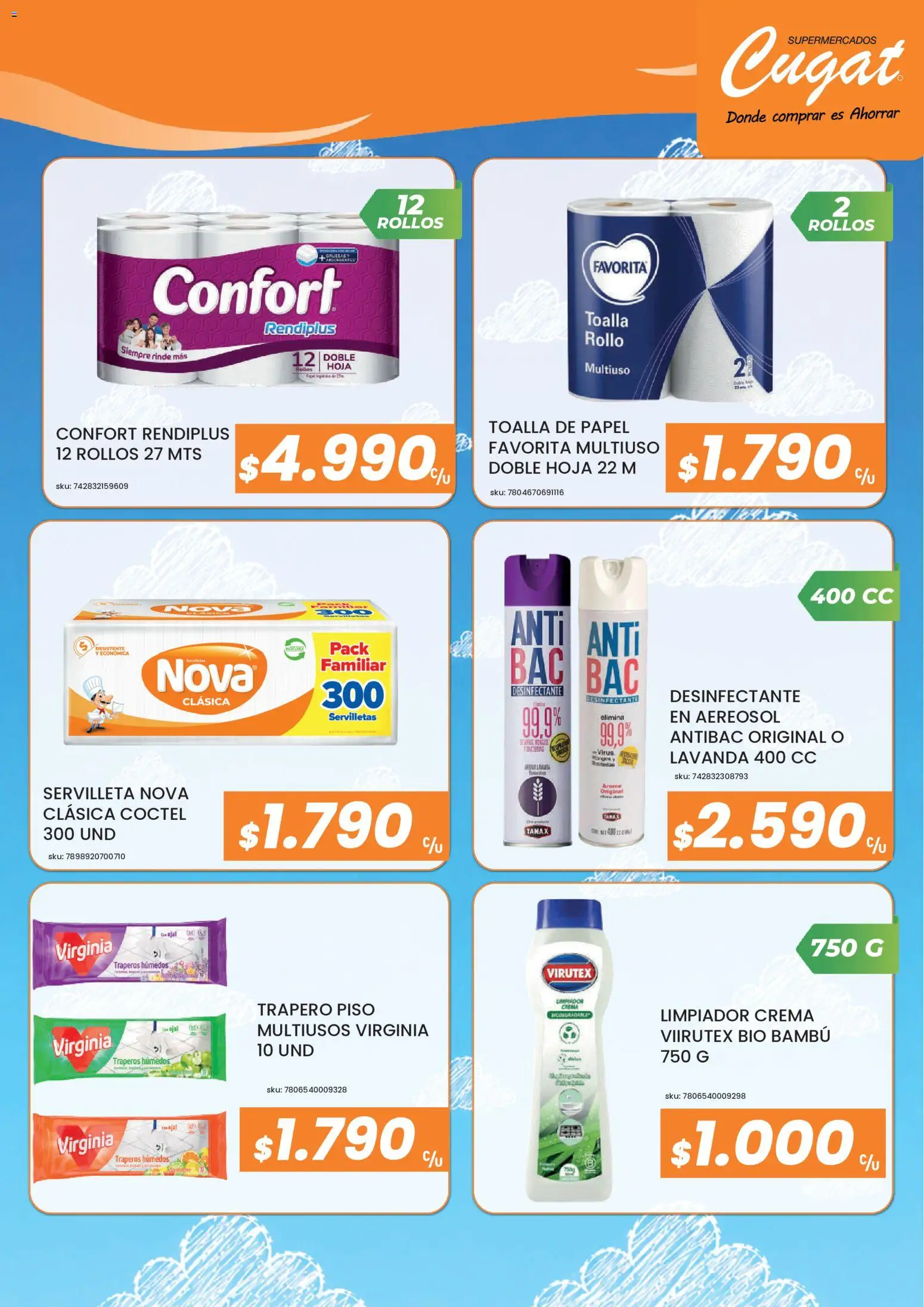 Cugat Ofertas │ válido desde el 12.07.2026 | Página: 49 | Productos: Toalla, Desinfectante, Servilletas, Crema